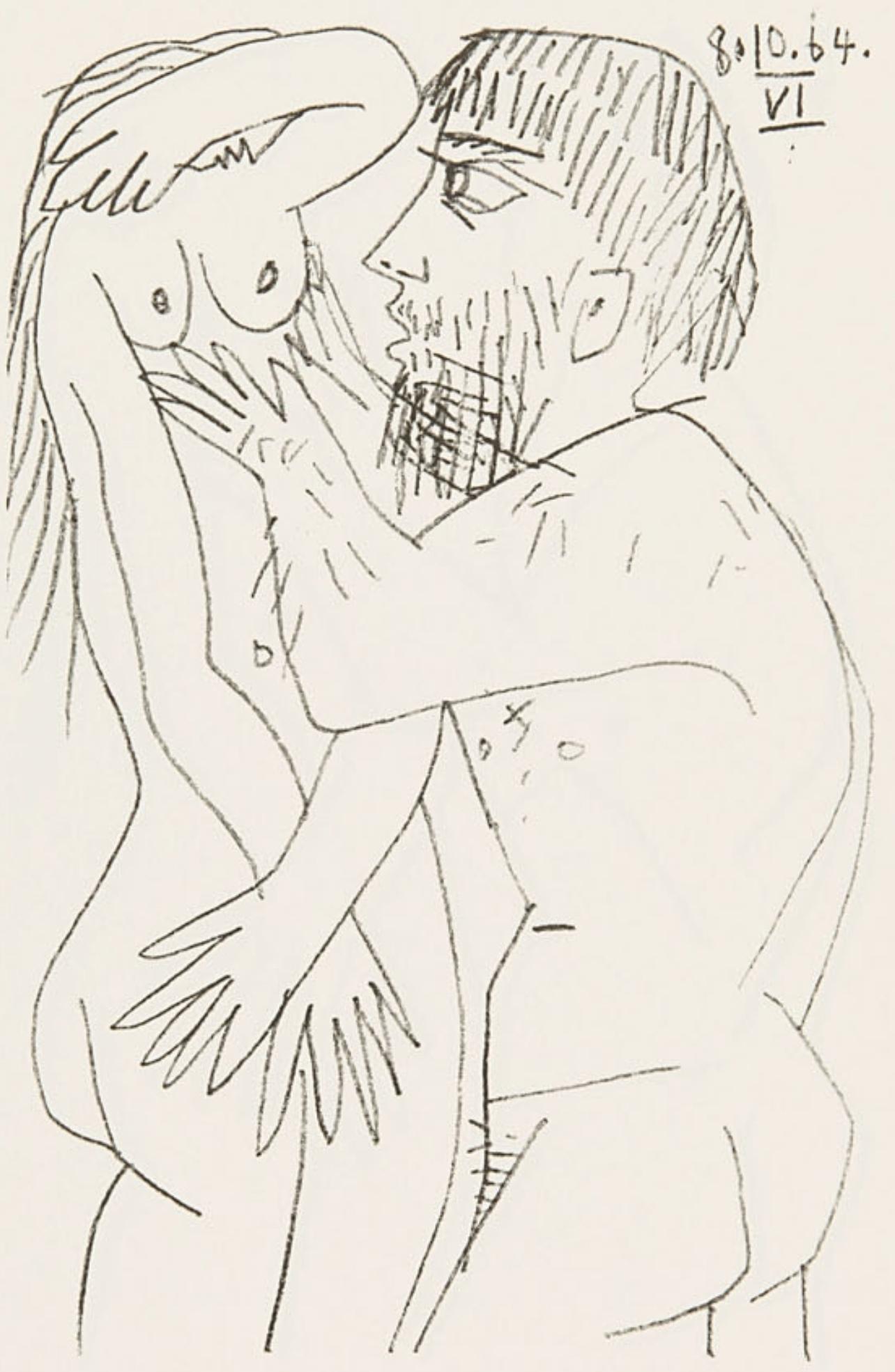 Picasso, Composition (Cramer 148), Le Goût du Bonheur (after)