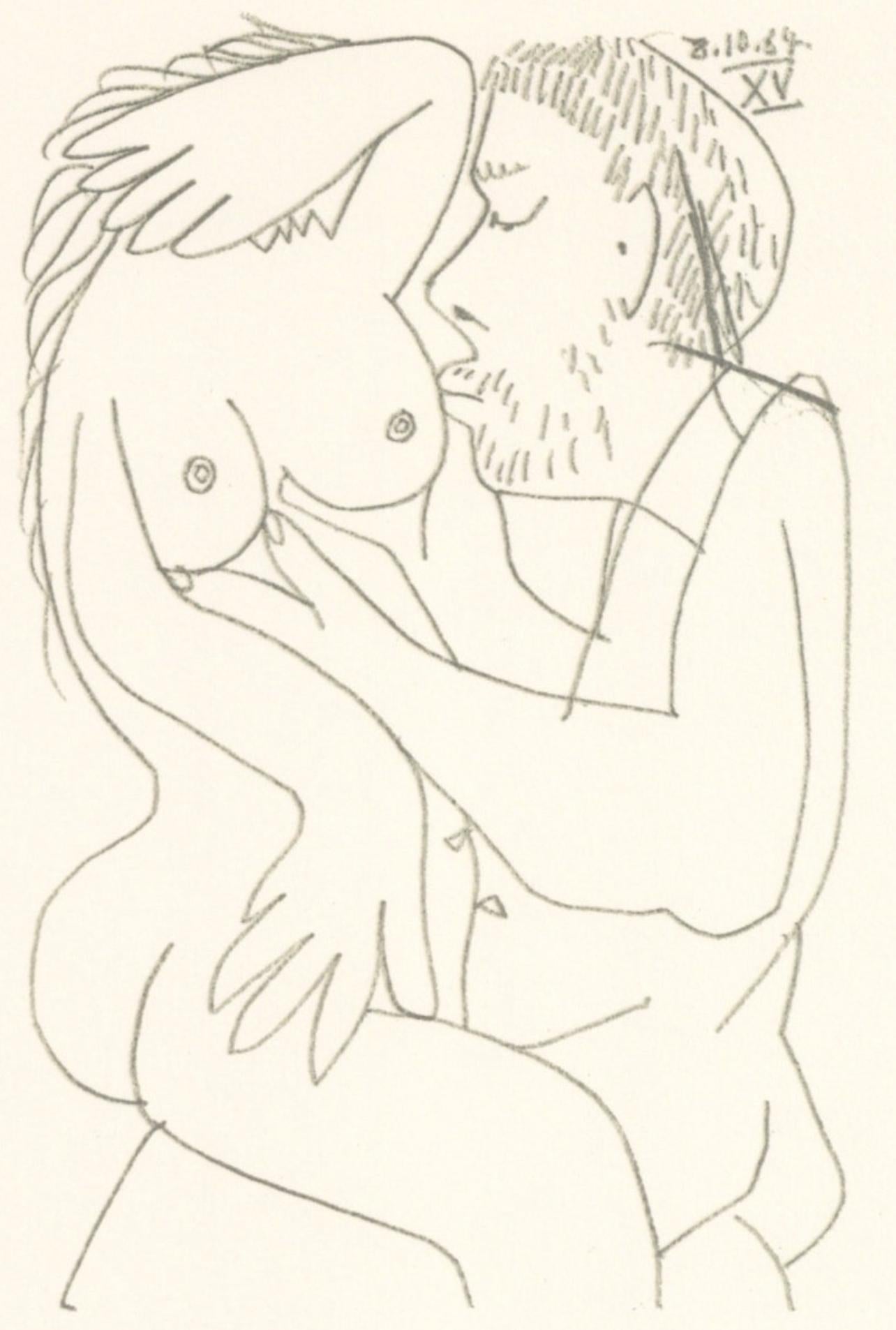 Pablo Picasso Figurative Print - Picasso, Composition (Cramer 148), Le Goût du Bonheur (after)
