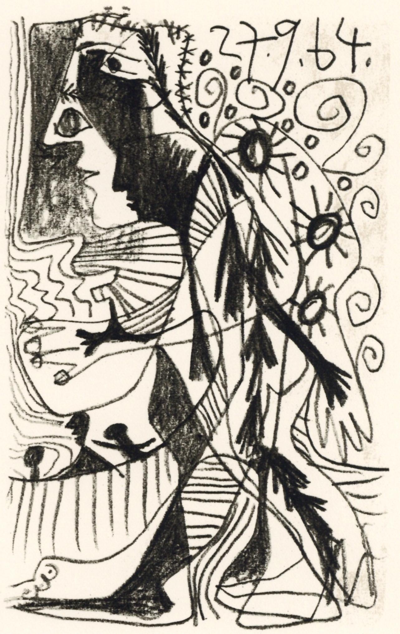Pablo Picasso Figurative Print - Picasso, Composition (Cramer 148), Le Goût du Bonheur (after)