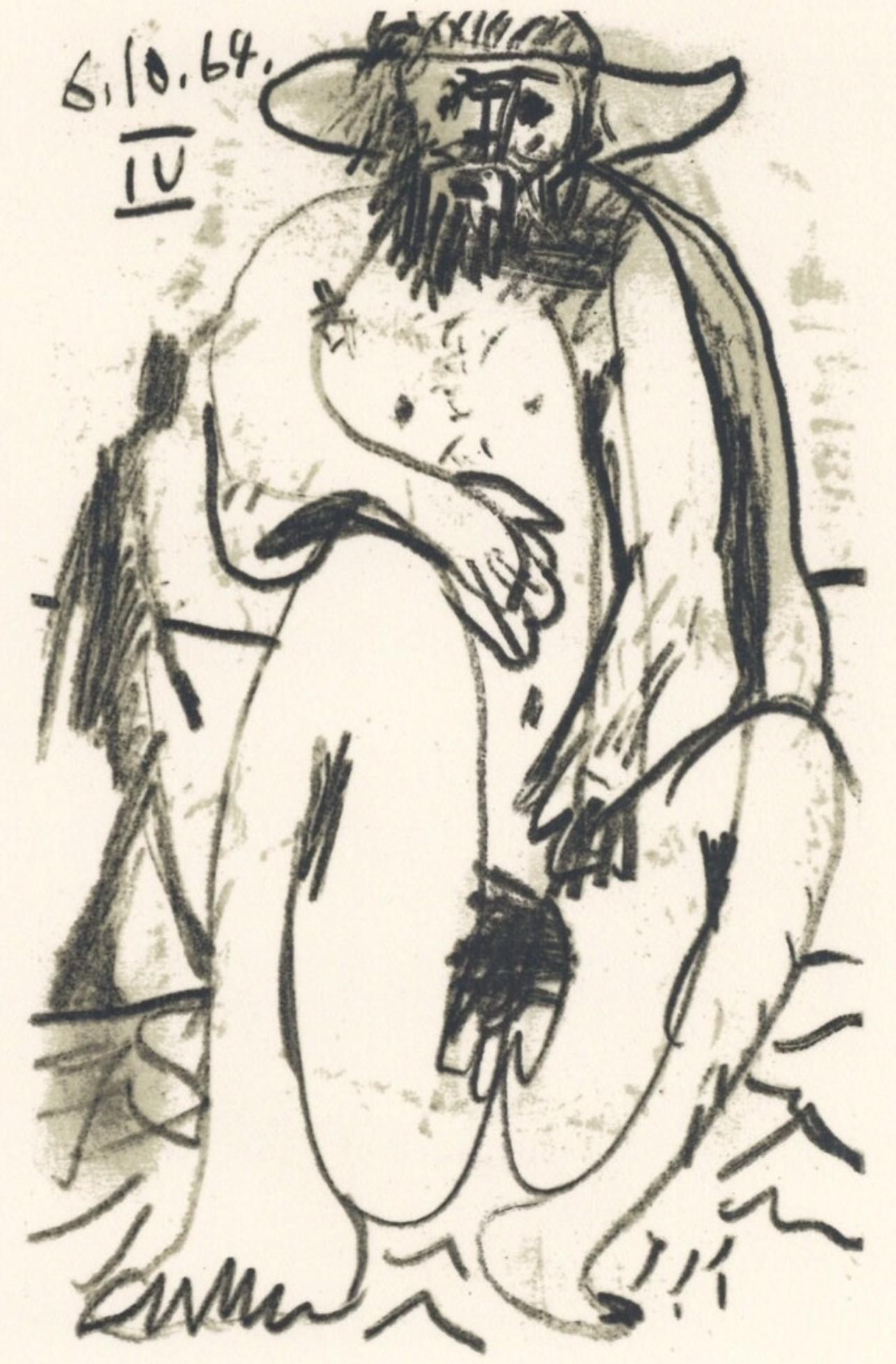 Pablo Picasso Figurative Print - Picasso, Composition (Cramer 148), Le Goût du Bonheur (after)