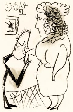 Picasso, Composition (Cramer 148), Le Goût du Bonheur (after)