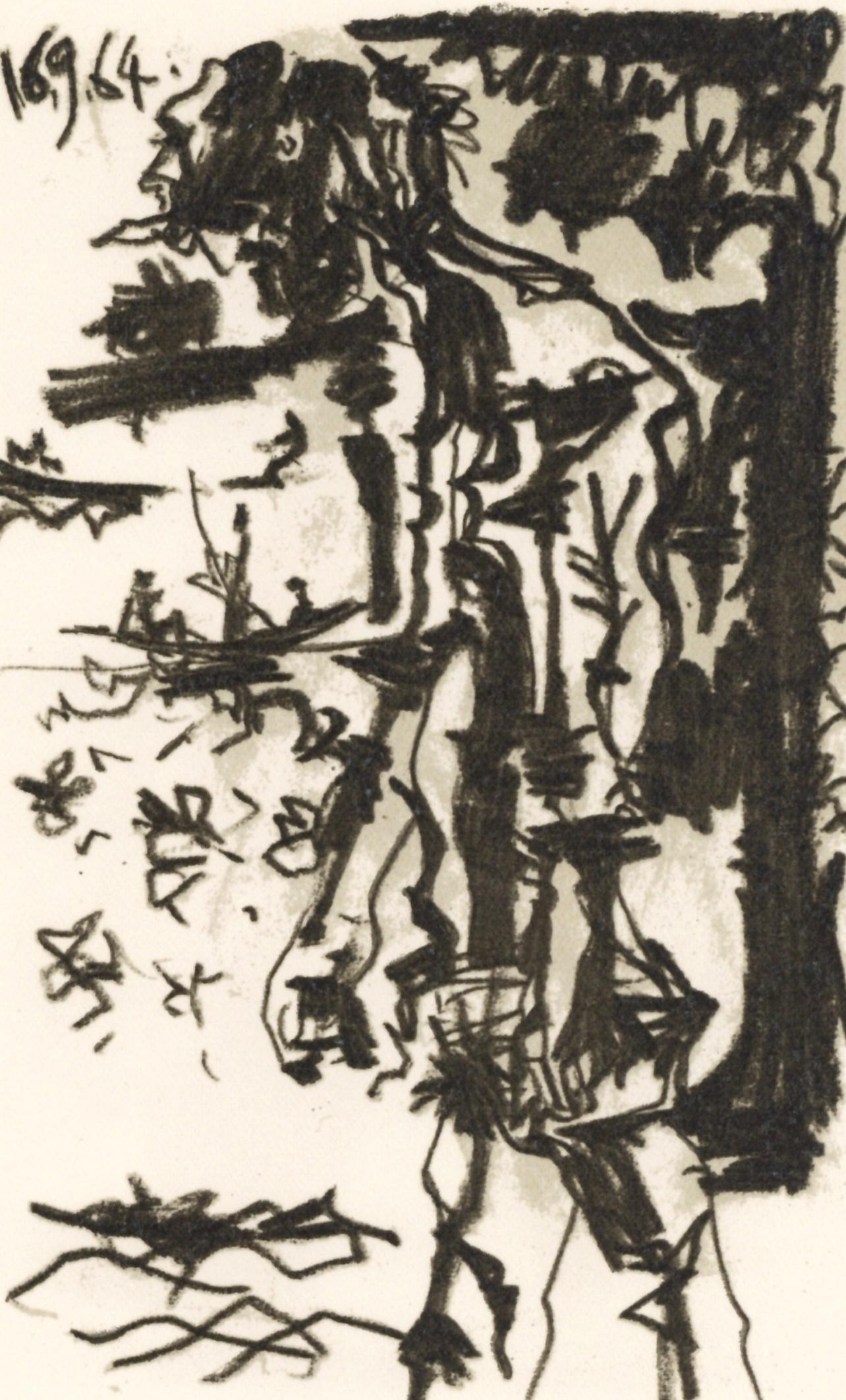Pablo Picasso Figurative Print - Picasso, Composition (Cramer 148), Le Goût du Bonheur (after)