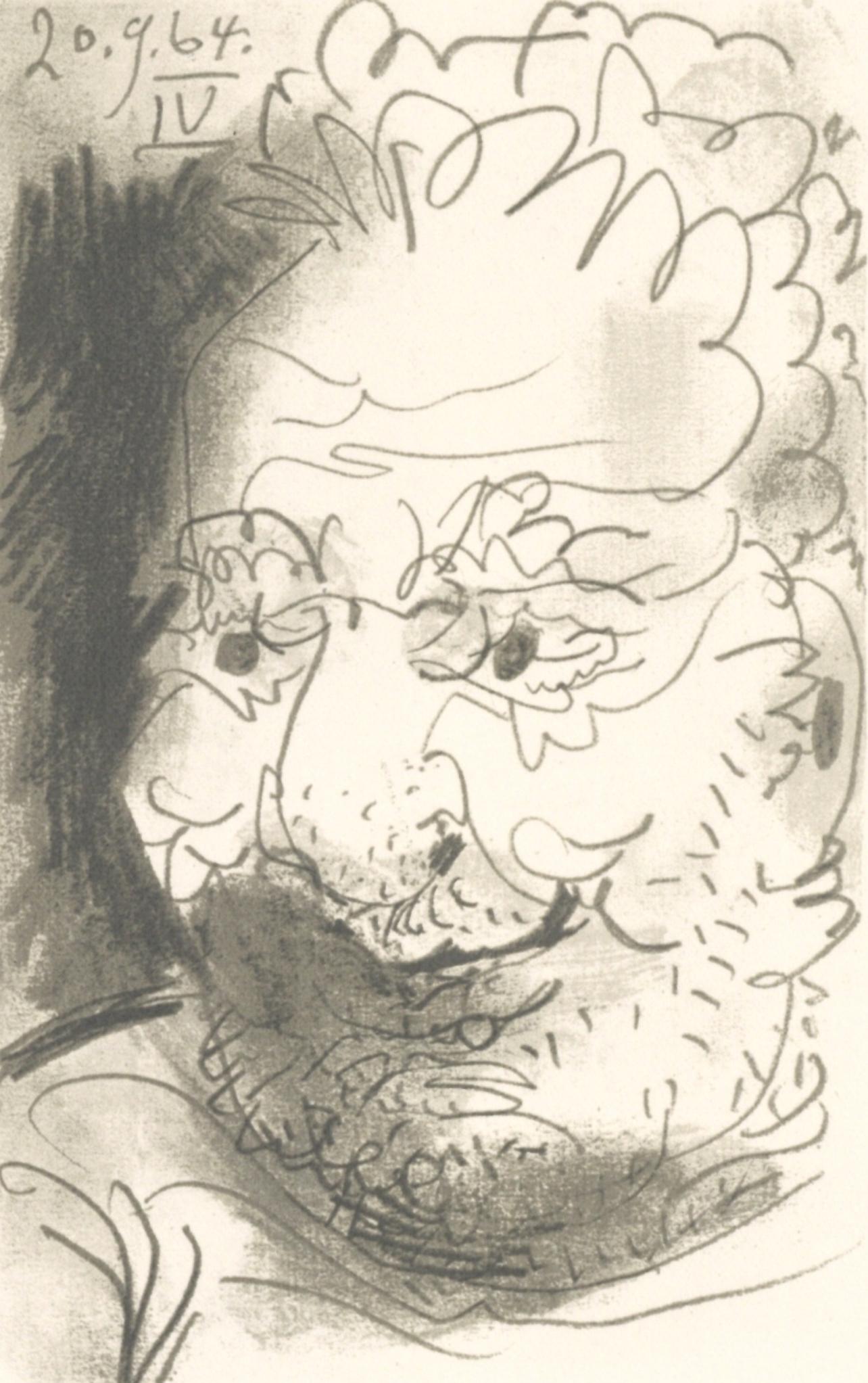 Pablo Picasso Figurative Print - Picasso, Composition (Cramer 148), Le Goût du Bonheur (after)