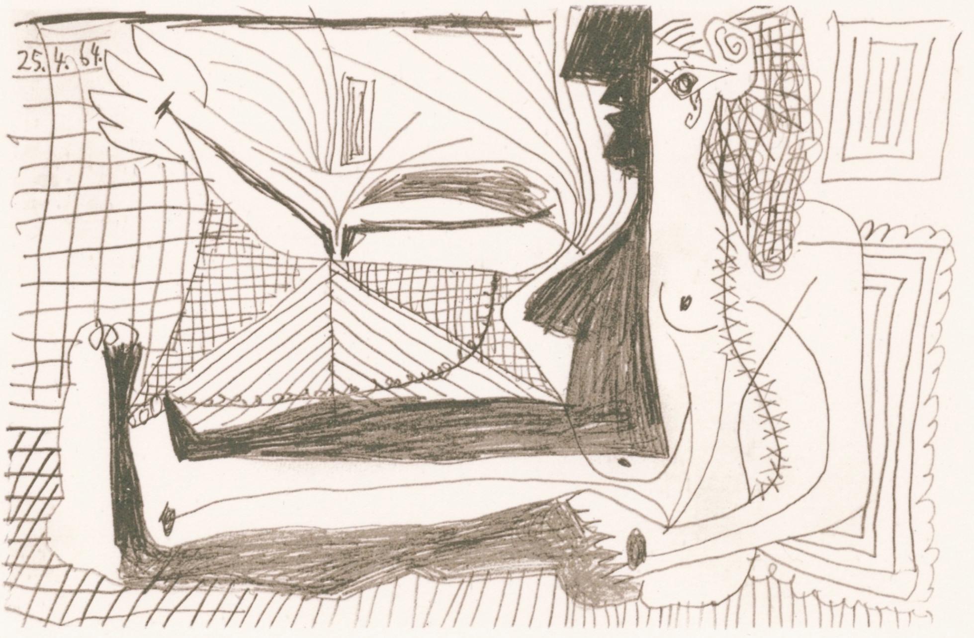 Picasso, 25.4.64. (Cramer 148), Le Goût du Bonheur (after)
