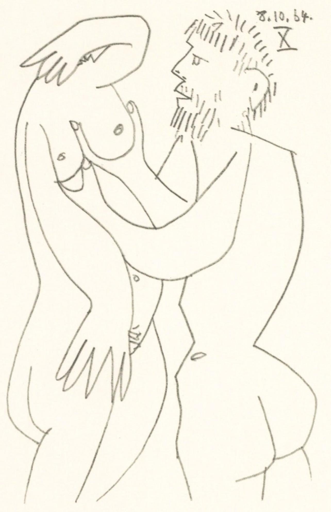 Pablo Picasso Figurative Print - Picasso, Composition (Cramer 148), Le Goût du Bonheur (after)