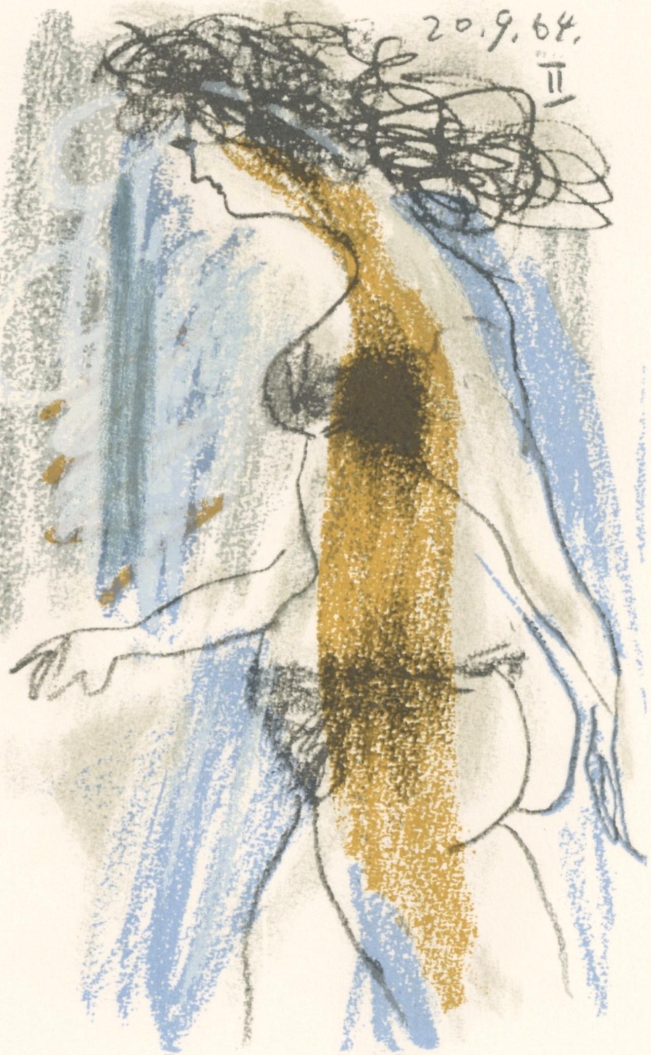 Figurative Print Pablo Picasso - Picasso, Composition (Cramer 148), Le Goût du Bonheur (d'après)