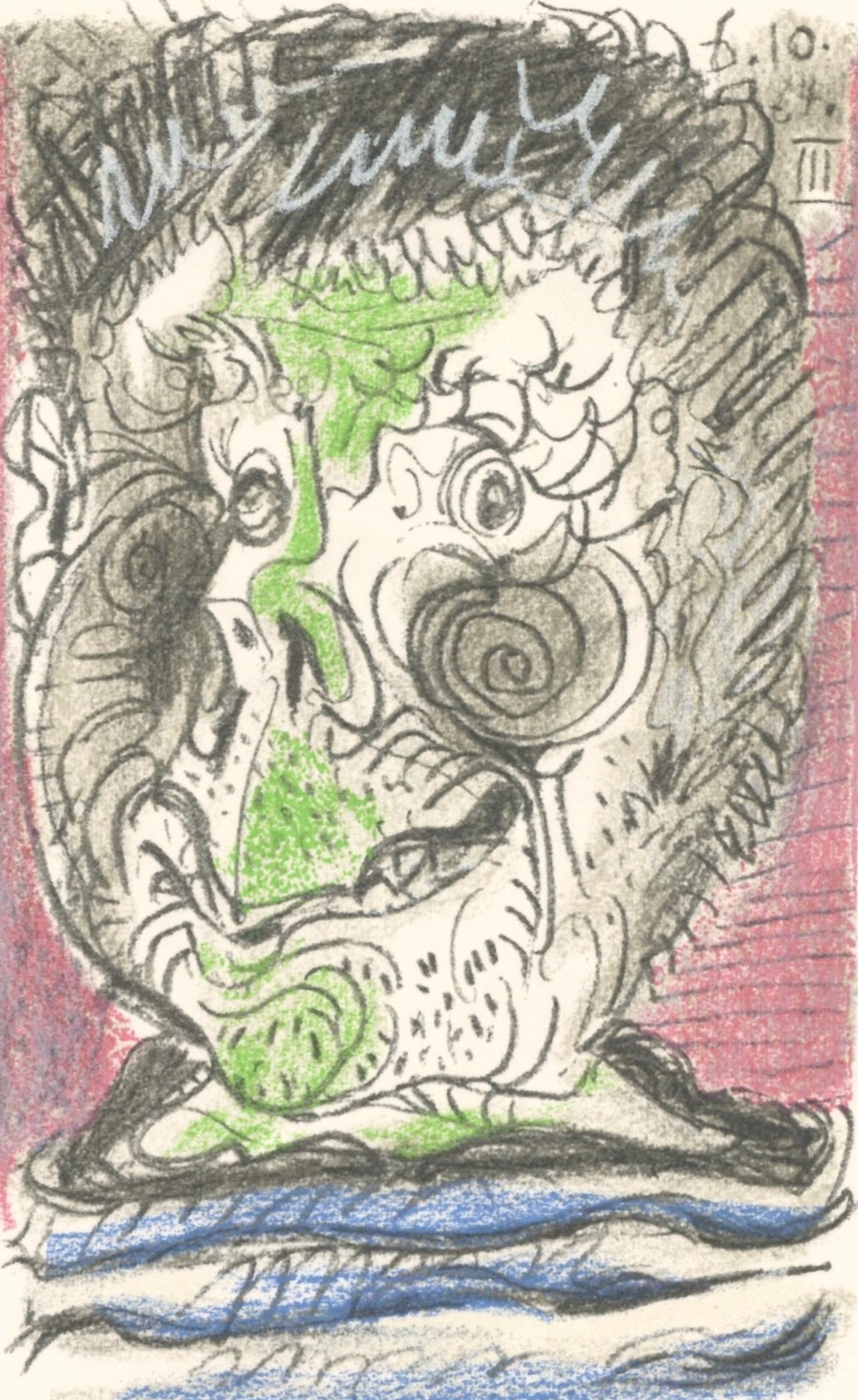 Picasso, 6.10.64. III (Cramer 148), Le Goût du Bonheur (after)