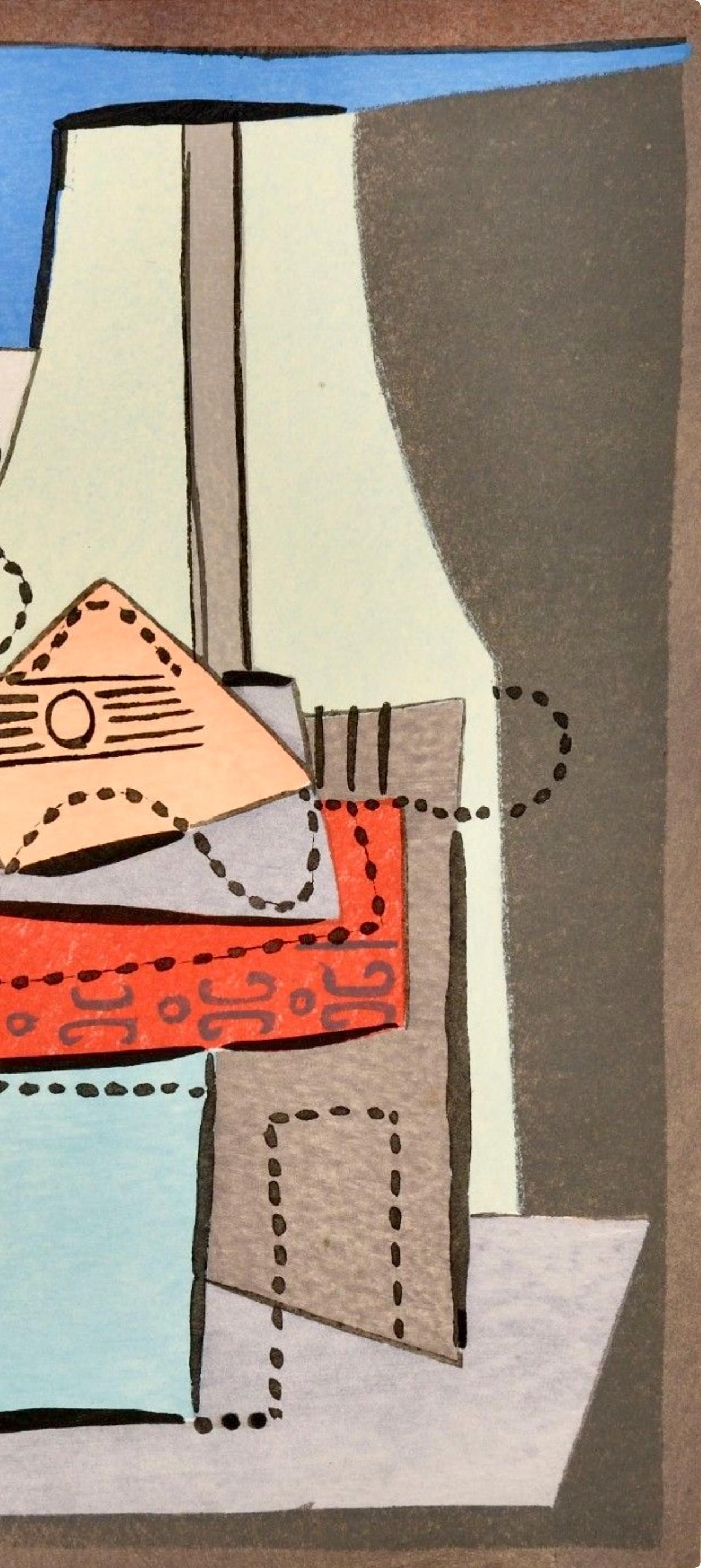 Picasso, Composition (Cramer 15 ; Bloch 56), Picasso, Oeuvres 1920-1926 (après) - Cubisme Print par Pablo Picasso