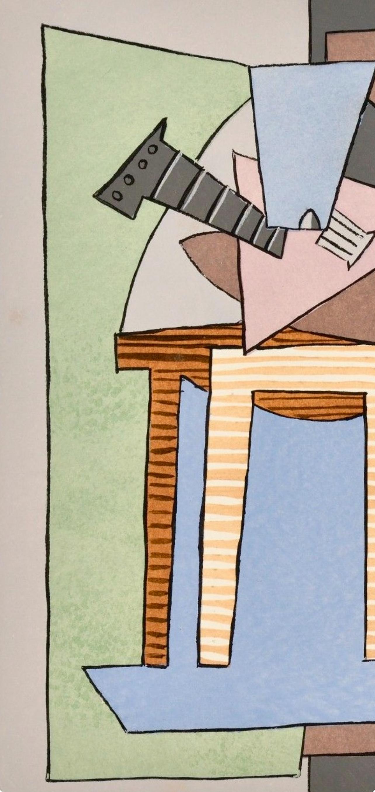 Picasso, Composition (Cramer 15 ; Bloch 56), Picasso, Oeuvres 1920-1926 (après) - Cubisme Print par Pablo Picasso