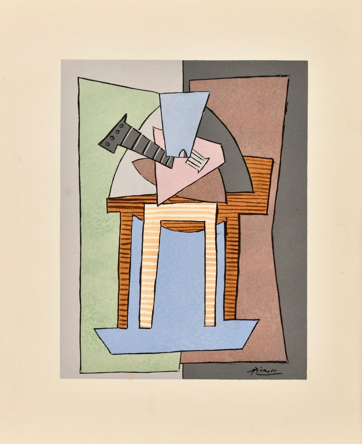 Lithographie et pochoir sur papier vélin. Non signé et non numéroté, tel que publié. Bon état. Notes : Extrait de l'album Picasso, Oeuvres 1920-1926, 1926. Publié et imprimé par les Éditions des Cahiers d'Art, Paris, sous la direction de Christian