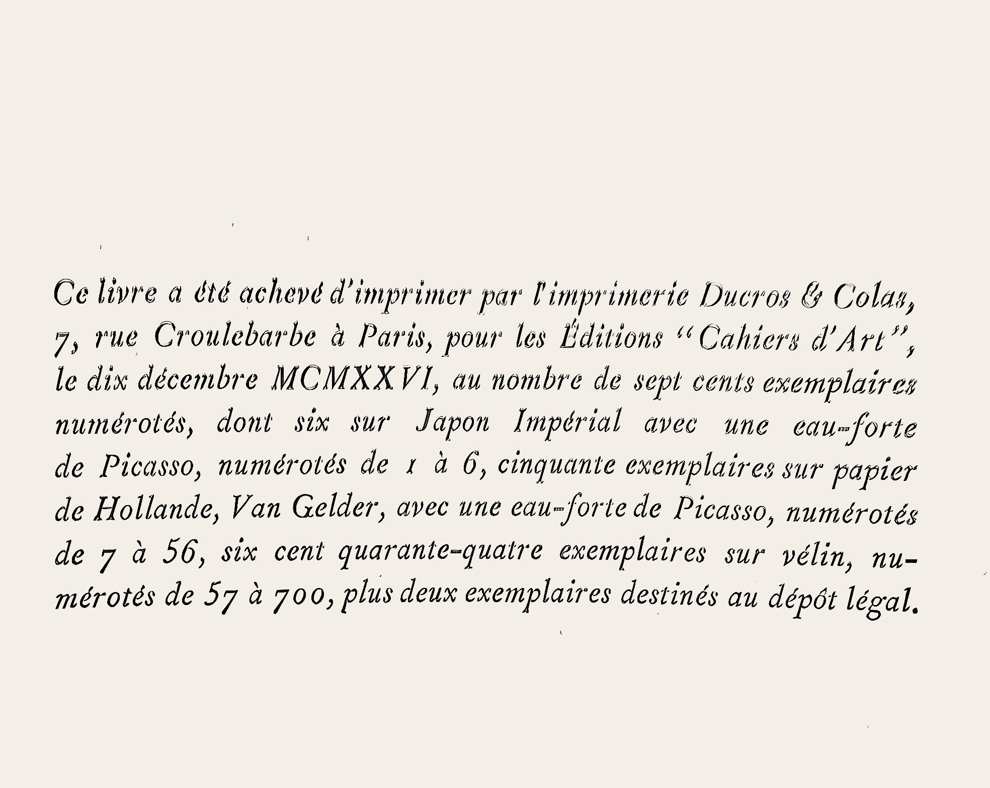 Picasso, Composition (Cramer 15 ; Bloch 56), Picasso, Oeuvres 1920-1926 (après) en vente 2