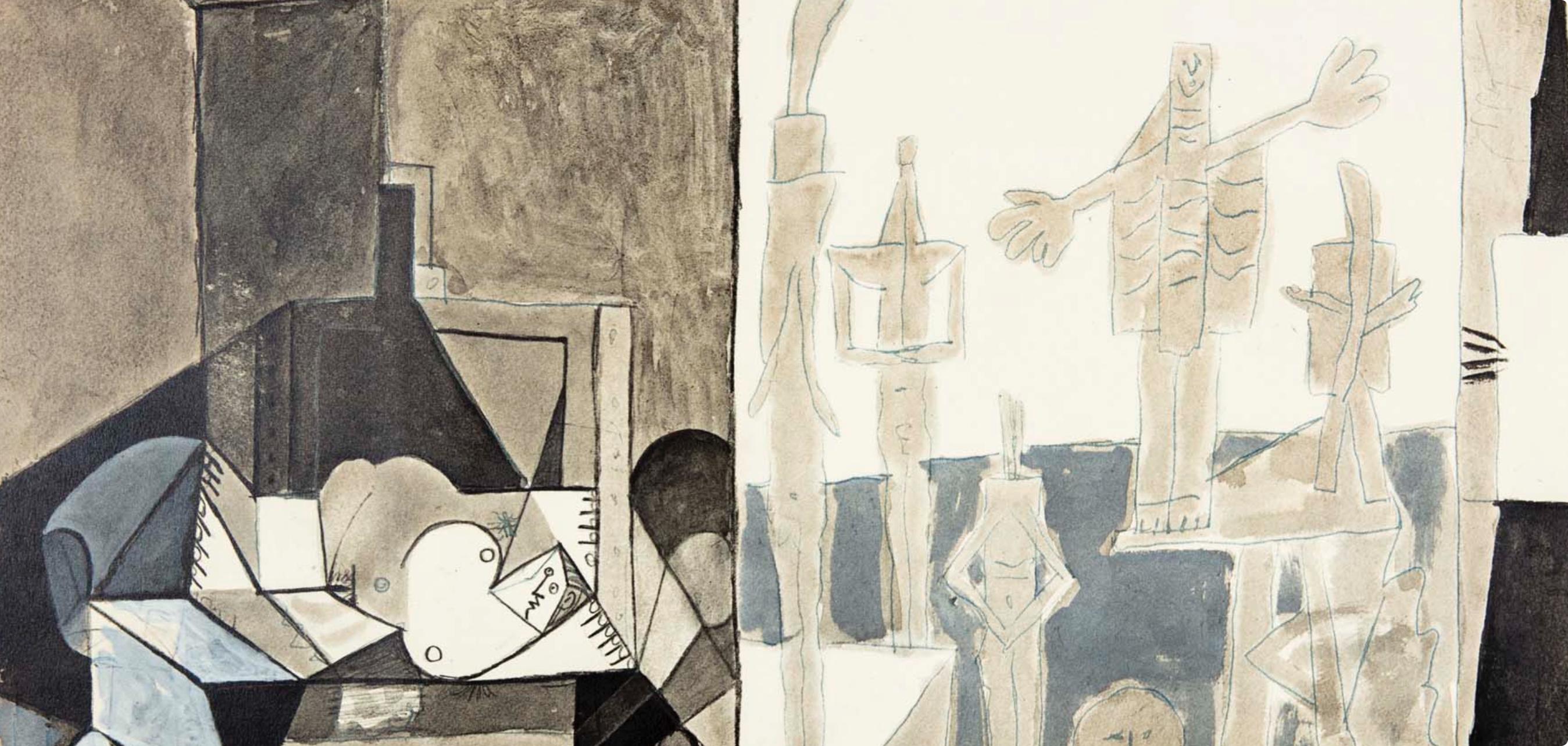 Picasso, Composition (Cramer 155), Pablo Picasso, La Chute D'Icare (après) en vente 1