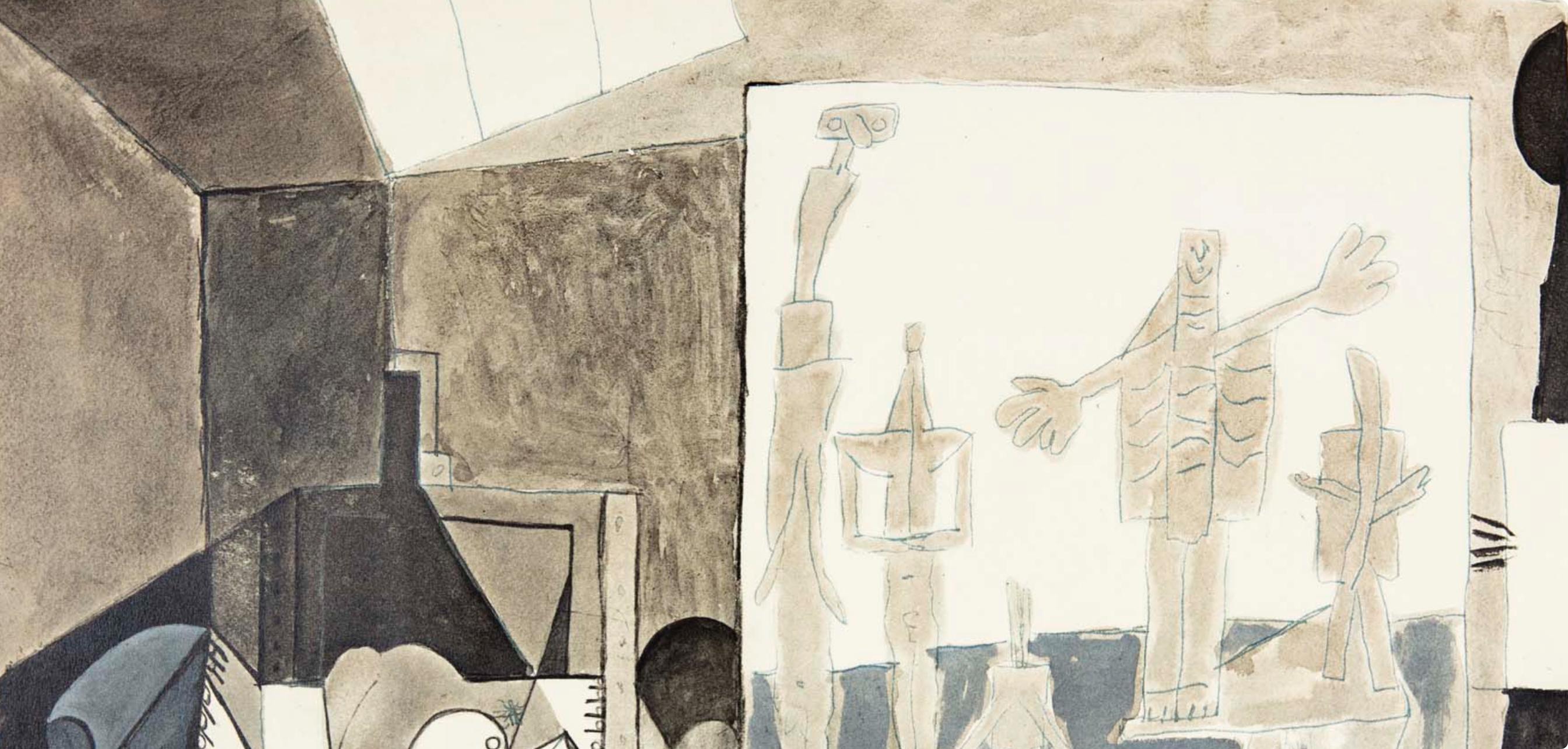 Picasso, Composition (Cramer 155), Pablo Picasso, La Chute D'Icare (après) en vente 2