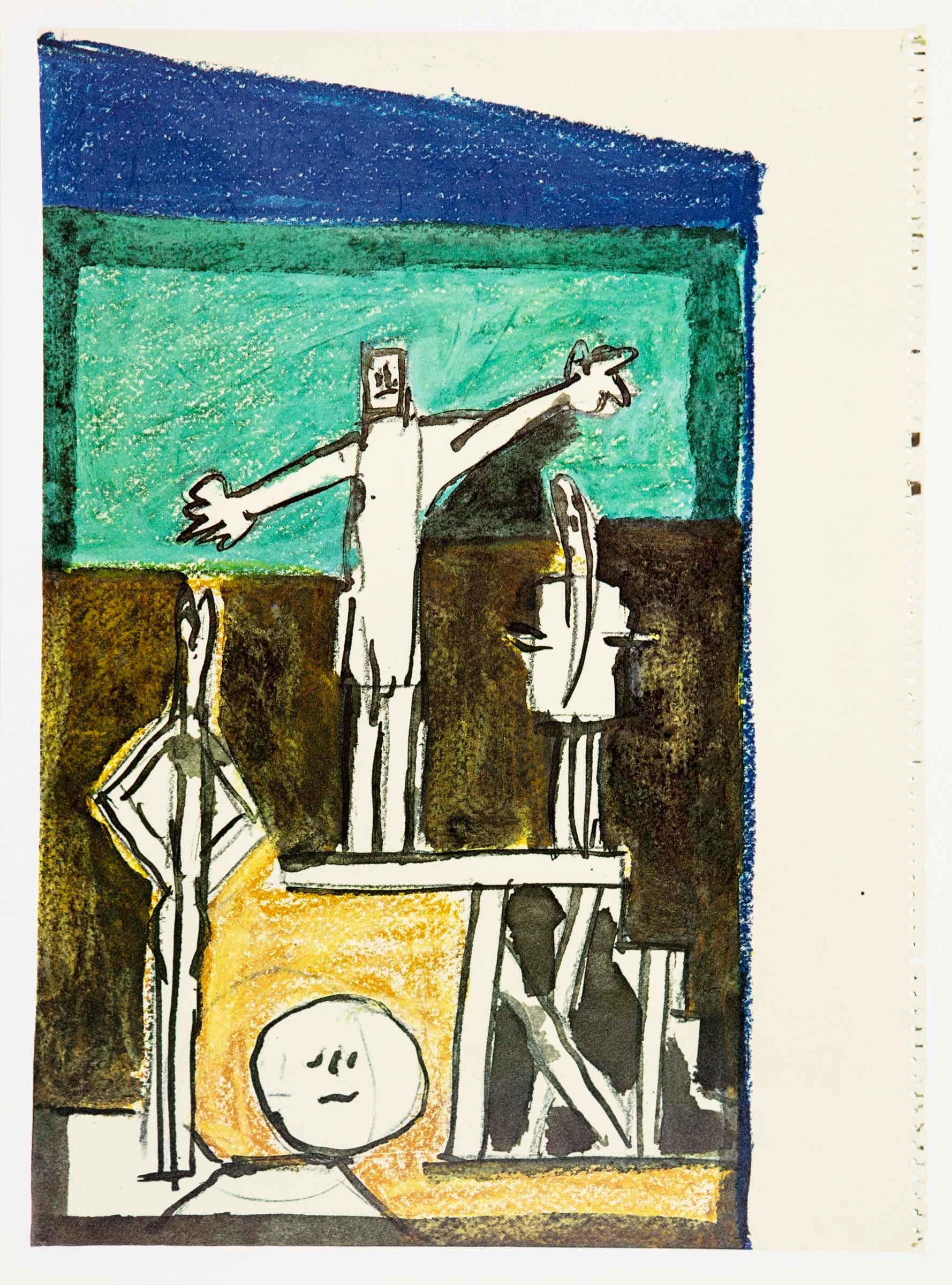 Picasso, Composition (Cramer 155), Pablo Picasso, La Chute D'Icare (after) For Sale 3