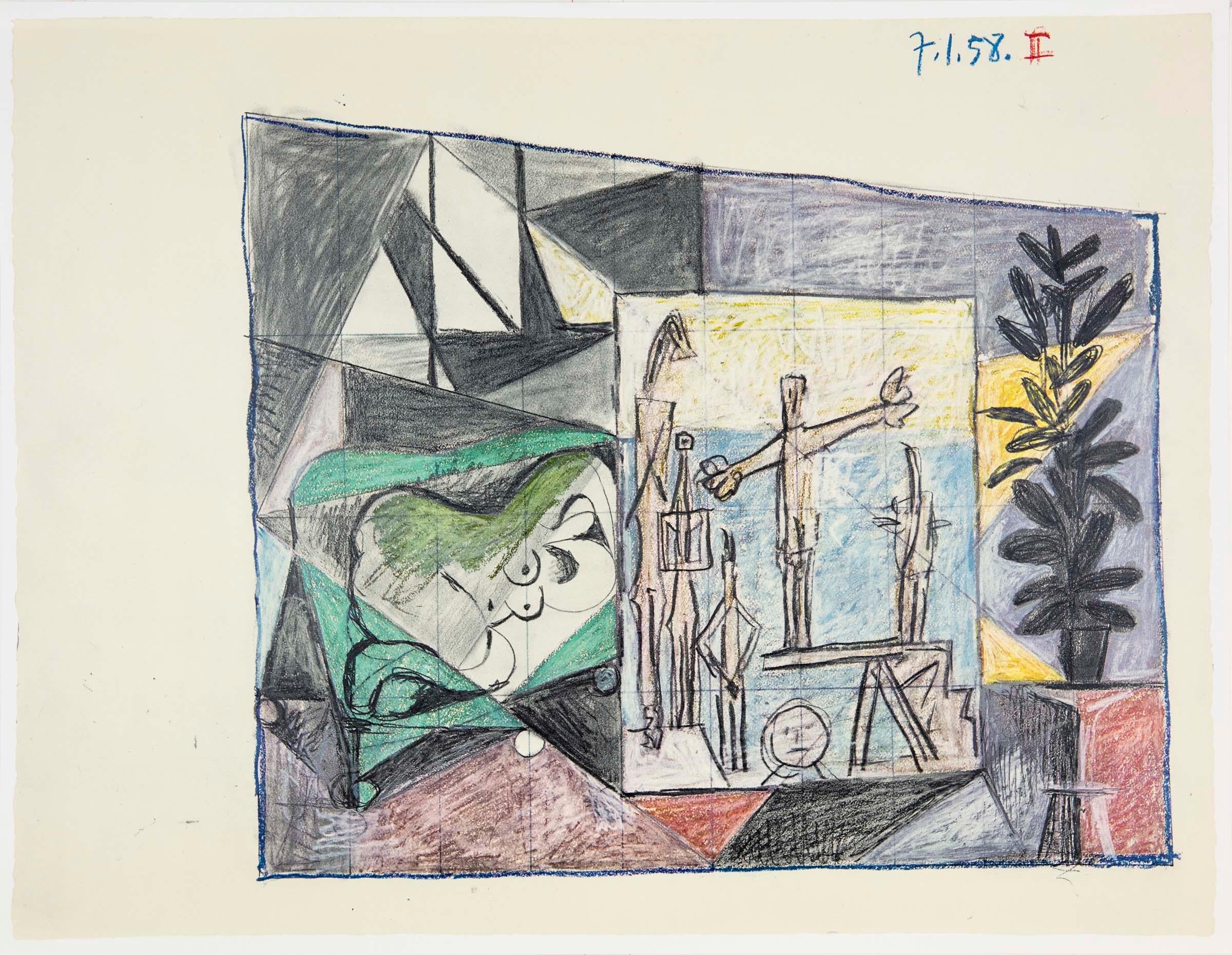 Picasso, Composition (Cramer 155), Pablo Picasso, La Chute D'Icare (après) en vente 4