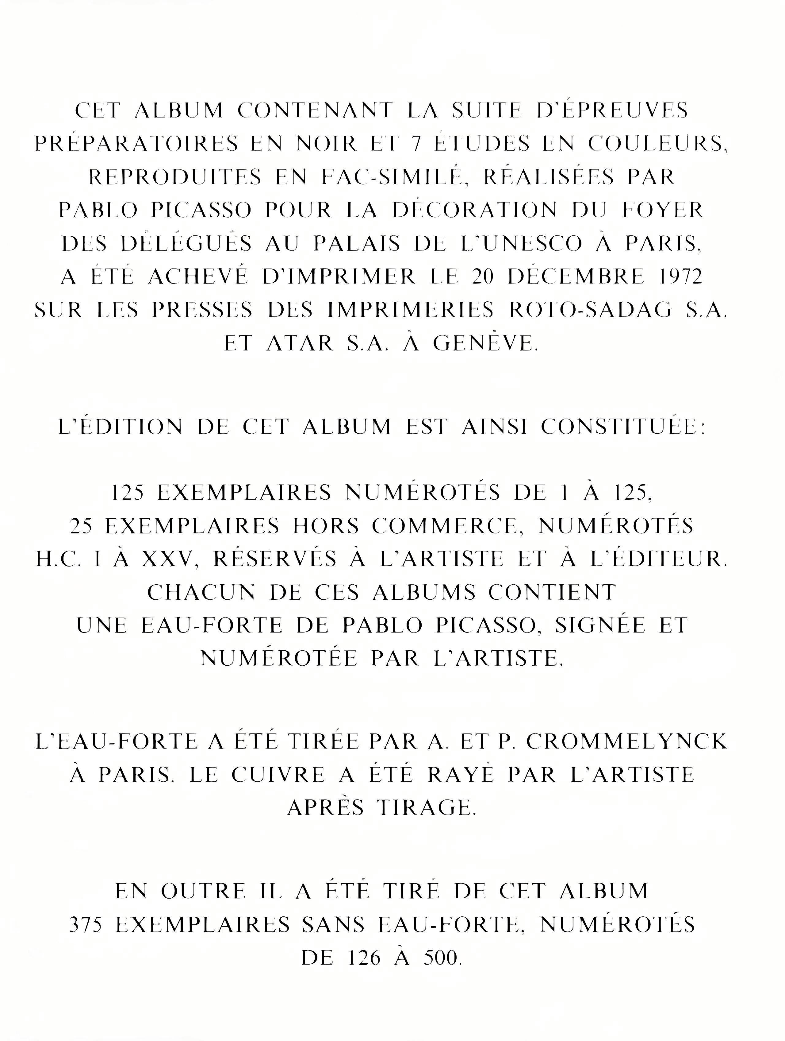 Picasso, Composition (Cramer 155), Pablo Picasso, La Chute D'Icare (after) For Sale 6