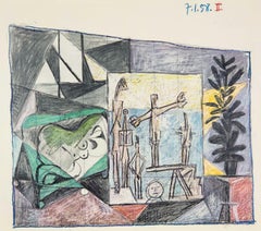 Picasso, Composizione (Cramer 155), Pablo Picasso, La Chute D'Icare (after) Pablo Picasso (after)