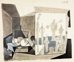 Picasso, Komposition (Cramer 155), Pablo Picasso, La Chute D'Icare (nach)