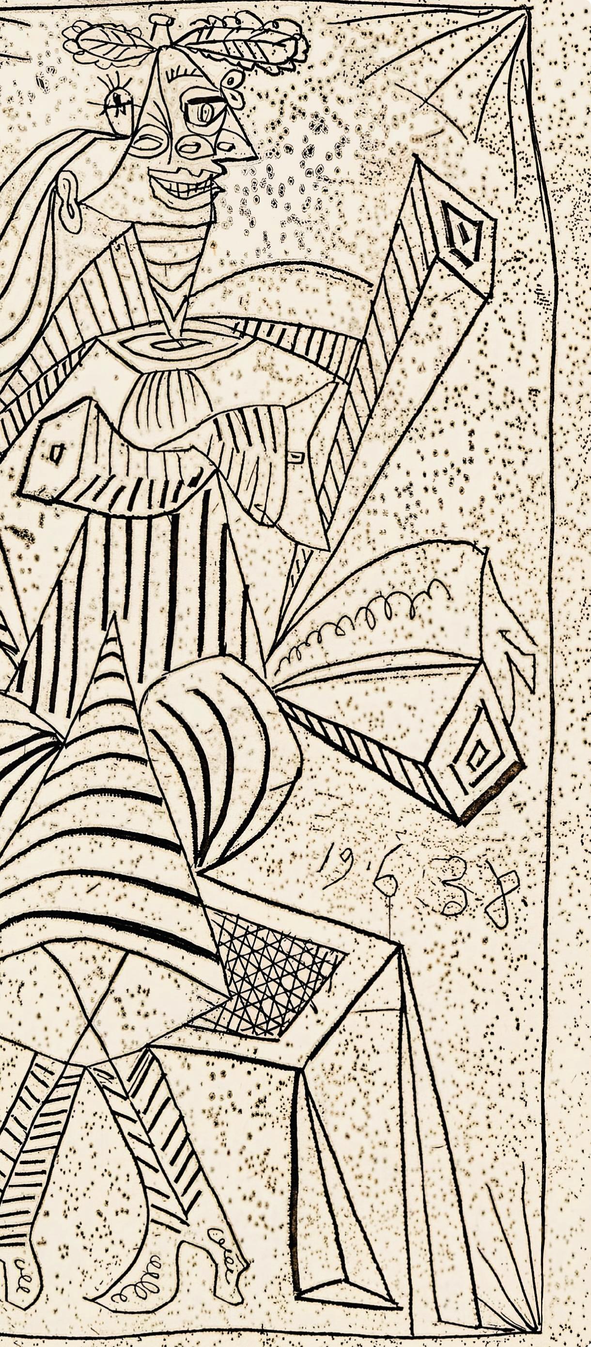 Picasso, Composition (Cramer 30; Horodisch D14; Bloch 307; Matarasso 28) (after) - White Landscape Print by Pablo Picasso