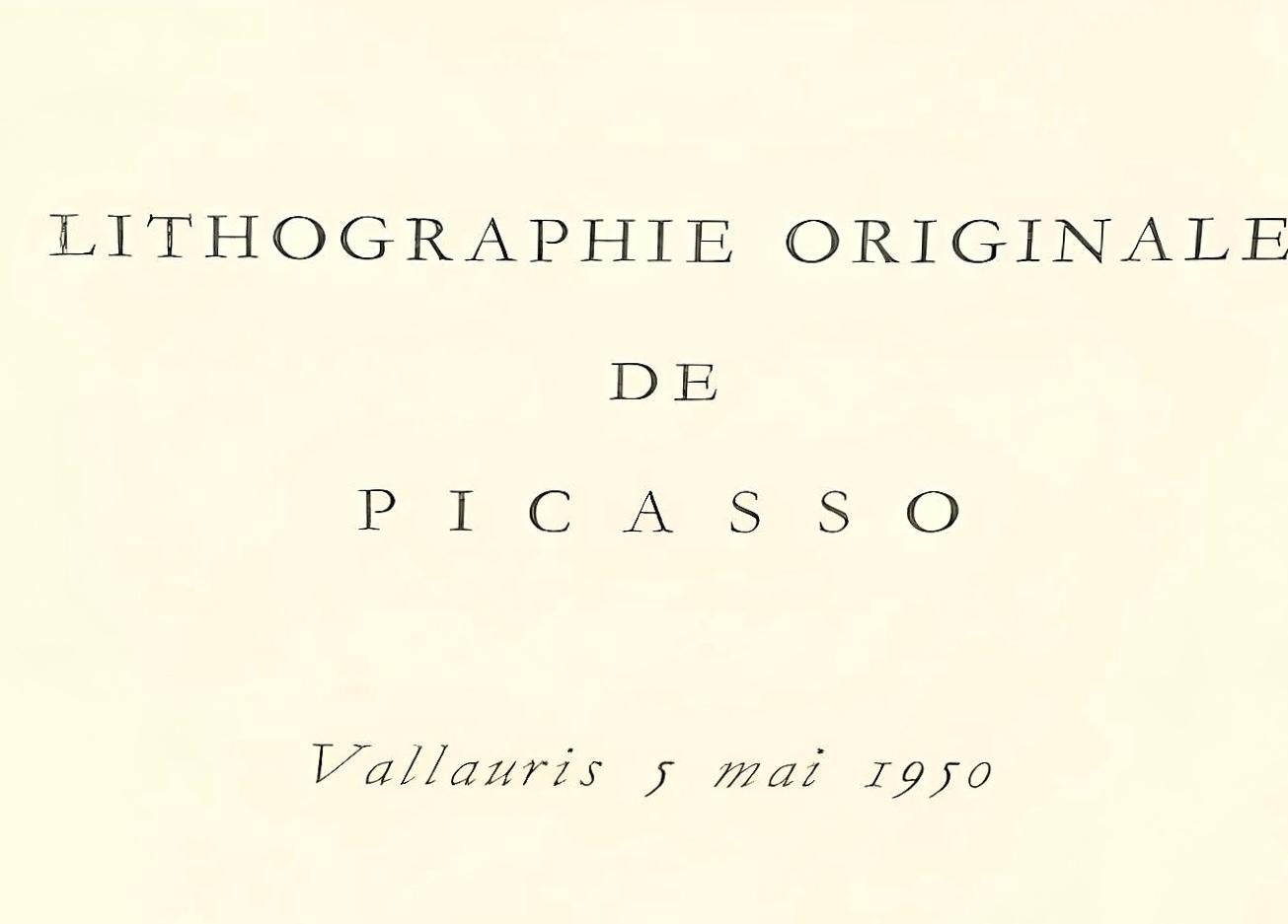 Picasso, Composition (Cramer 58; Mourlot 189), Une visite a Vallauris (after) For Sale 2