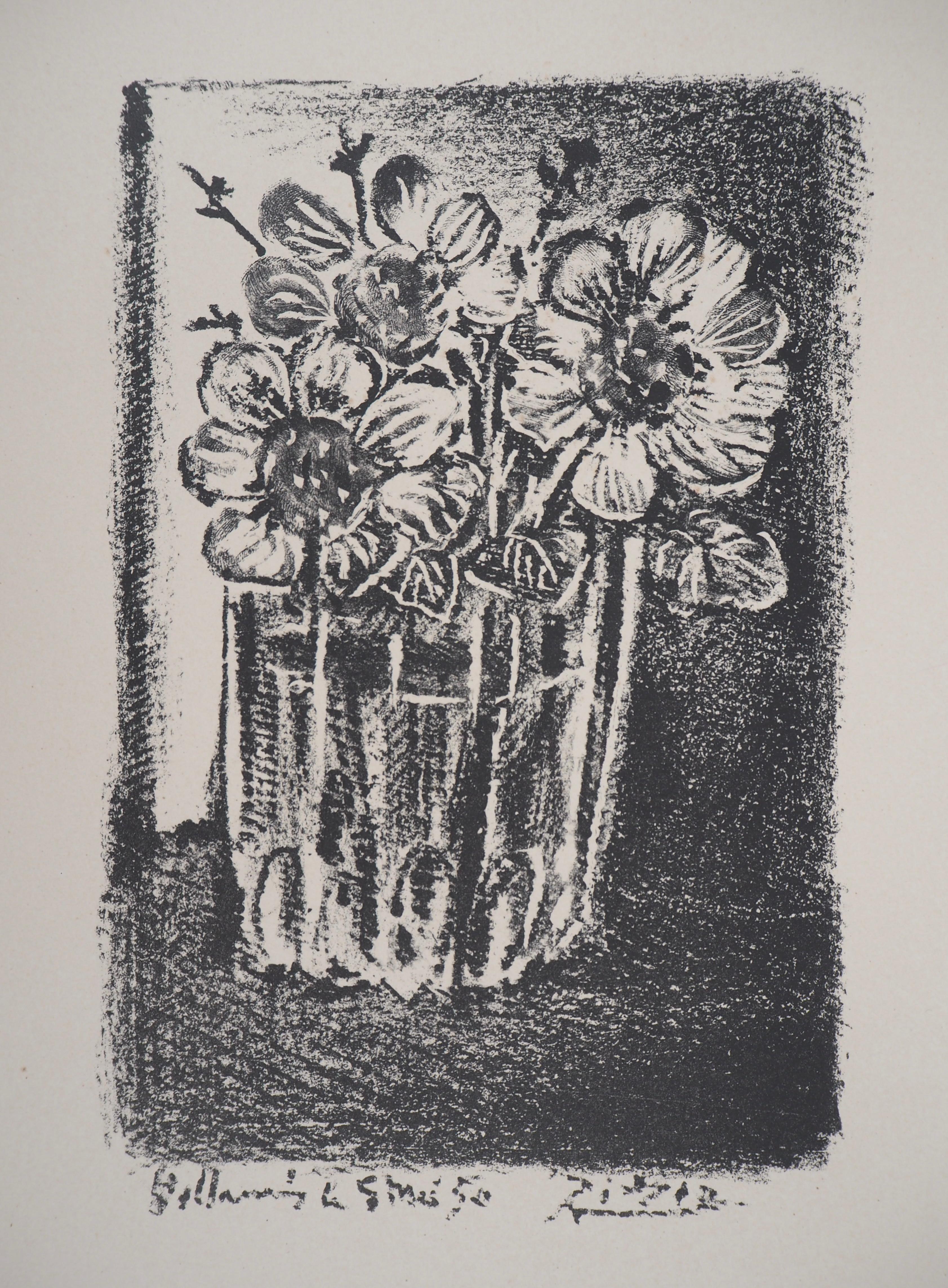 Pablo Picasso Still-Life Print - Picasso, Composition (Cramer 58; Mourlot 189), Une visite a Vallauris (after)