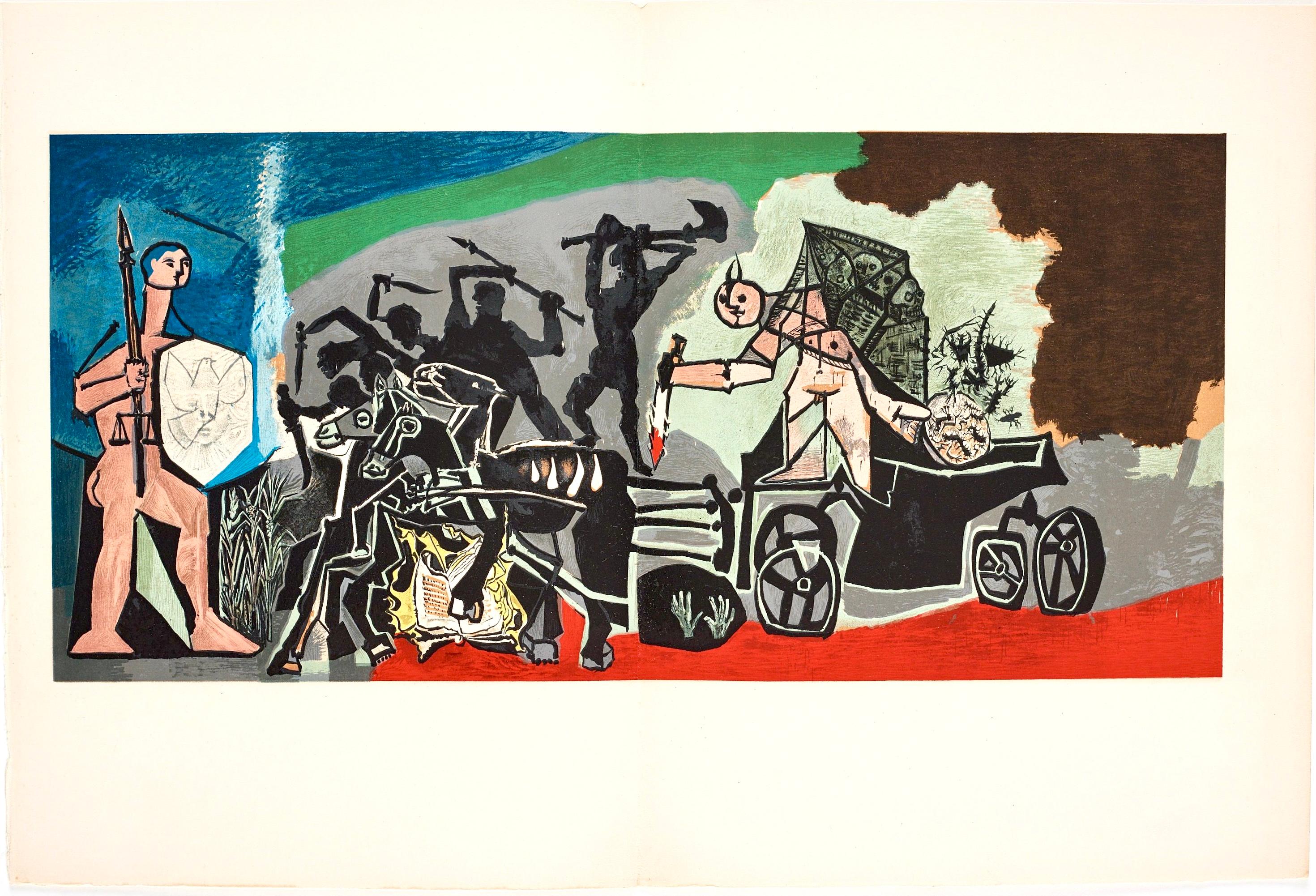 Picasso, Composition (Cramer 67; Bloch 748), La Guerre et la Paix (after) For Sale 5