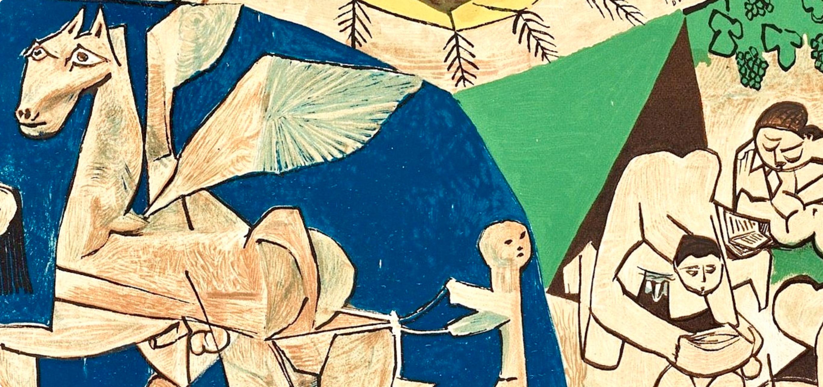 Picasso, Composition (Cramer 67; Bloch 748), La Guerre et la Paix (after) For Sale 5