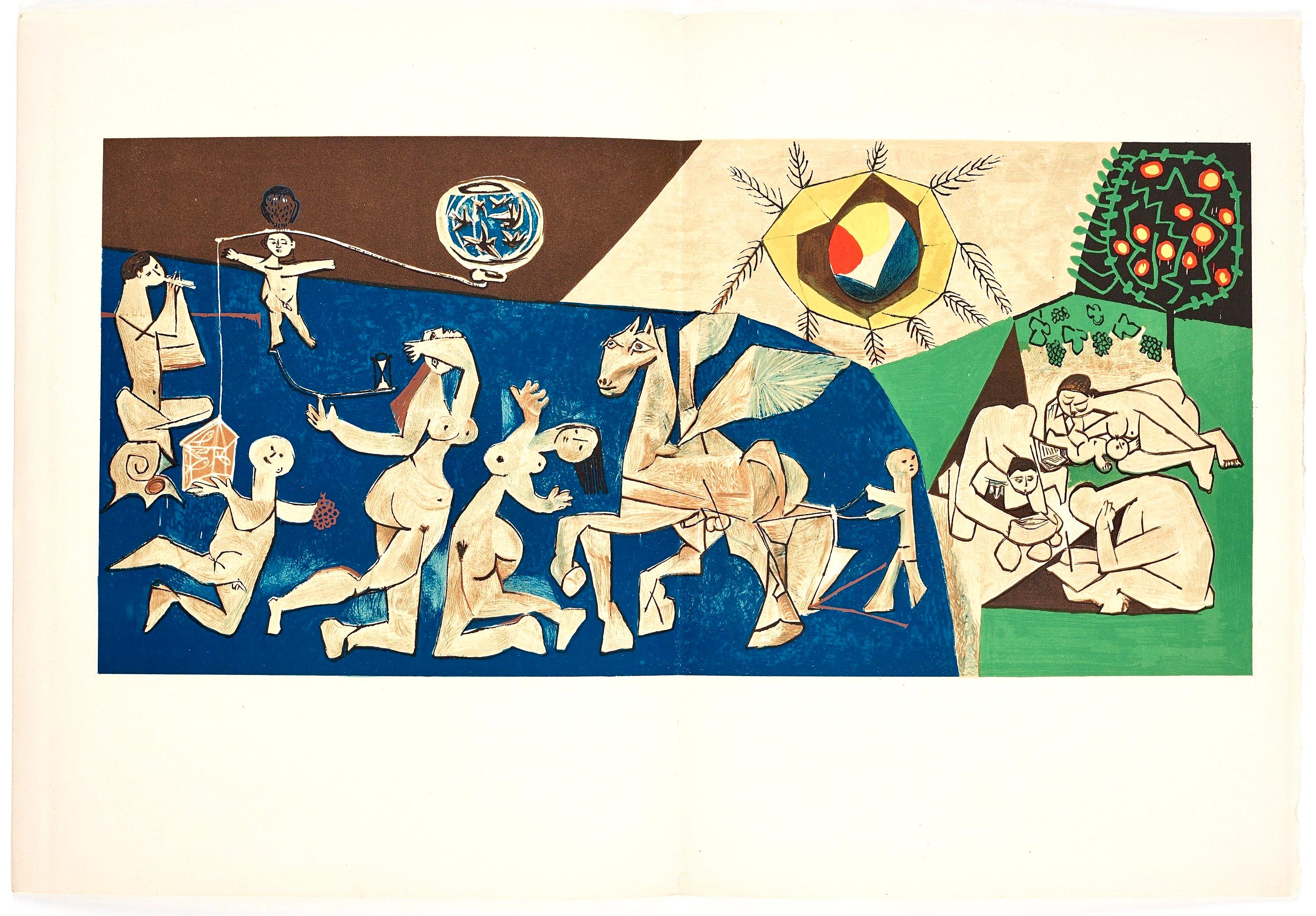 Picasso, Composition (Cramer 67; Bloch 748), La Guerre et la Paix (after) For Sale 9