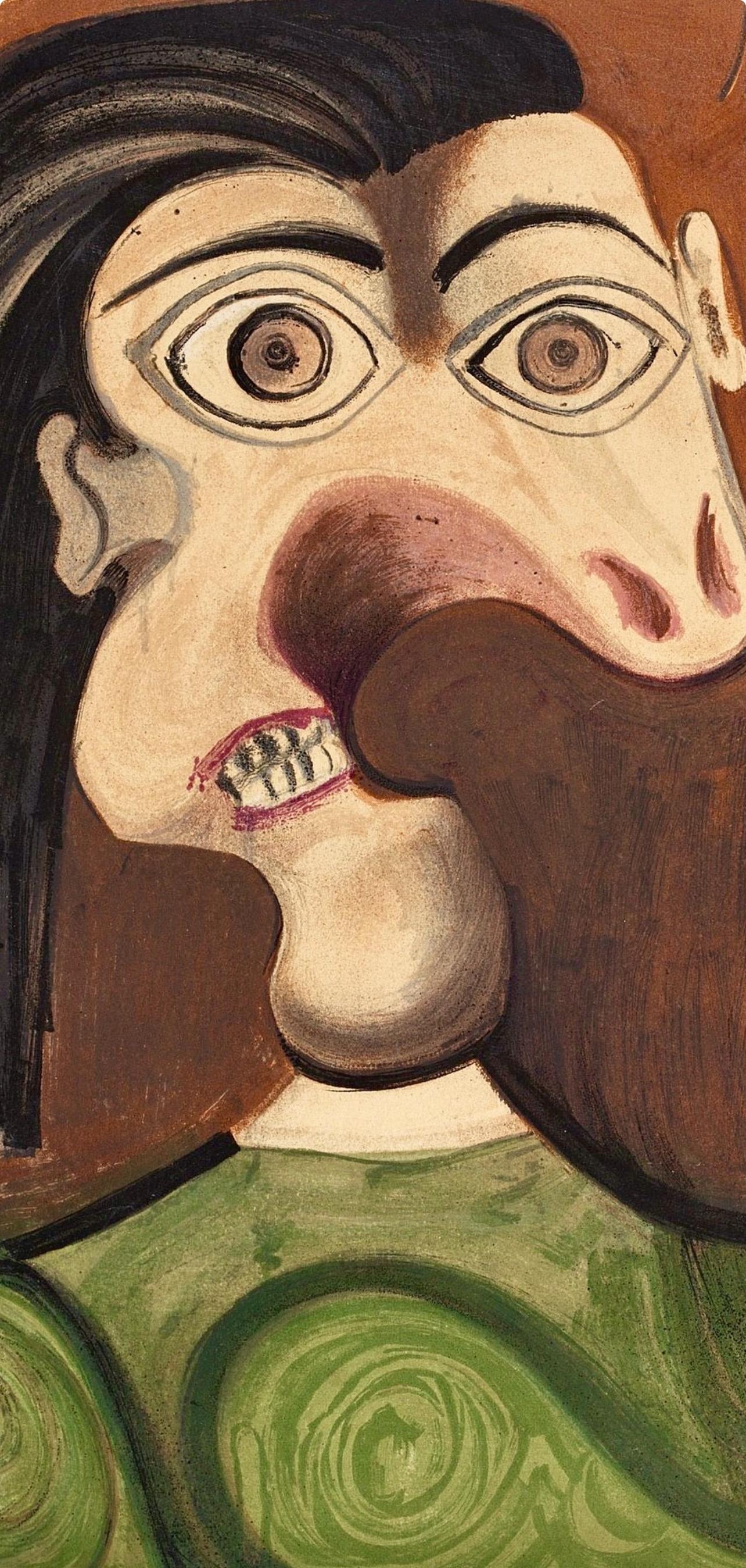 Picasso, Composition (Cramer 67 ; Bloch 748), La Guerre et la Paix (après) - Print de Pablo Picasso