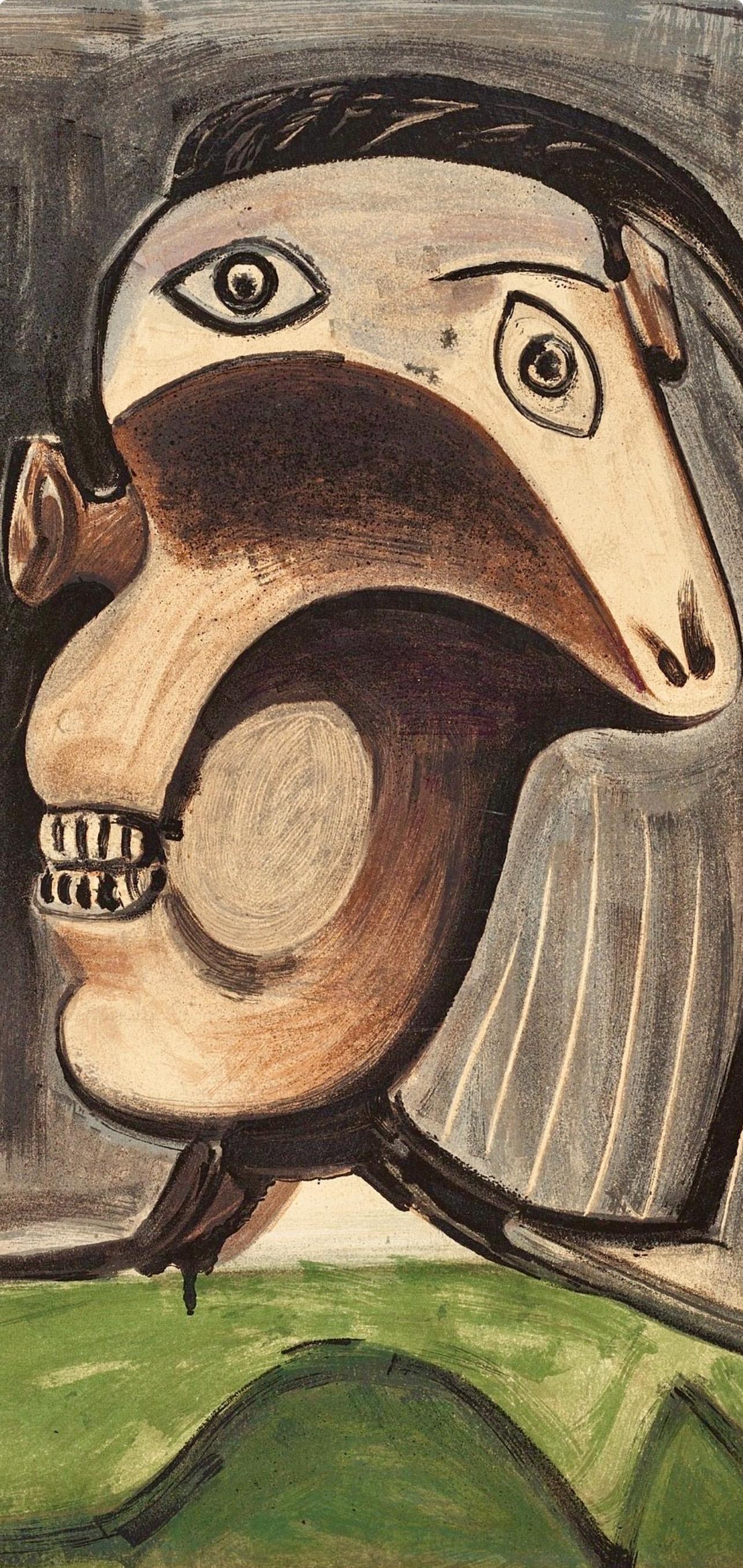 Picasso, Composition (Cramer 67 ; Bloch 748), La Guerre et la Paix (après) - Print de Pablo Picasso