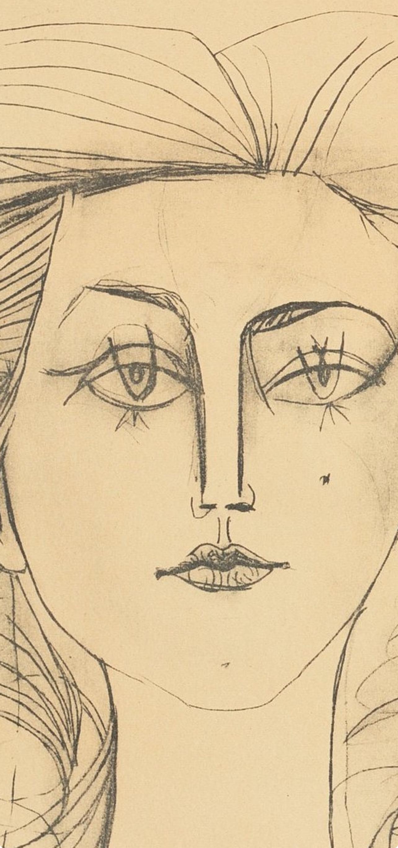 Picasso, Composition (Cramer 67; Bloch 748), La Guerre et la Paix (after) - Cubist Print by Pablo Picasso