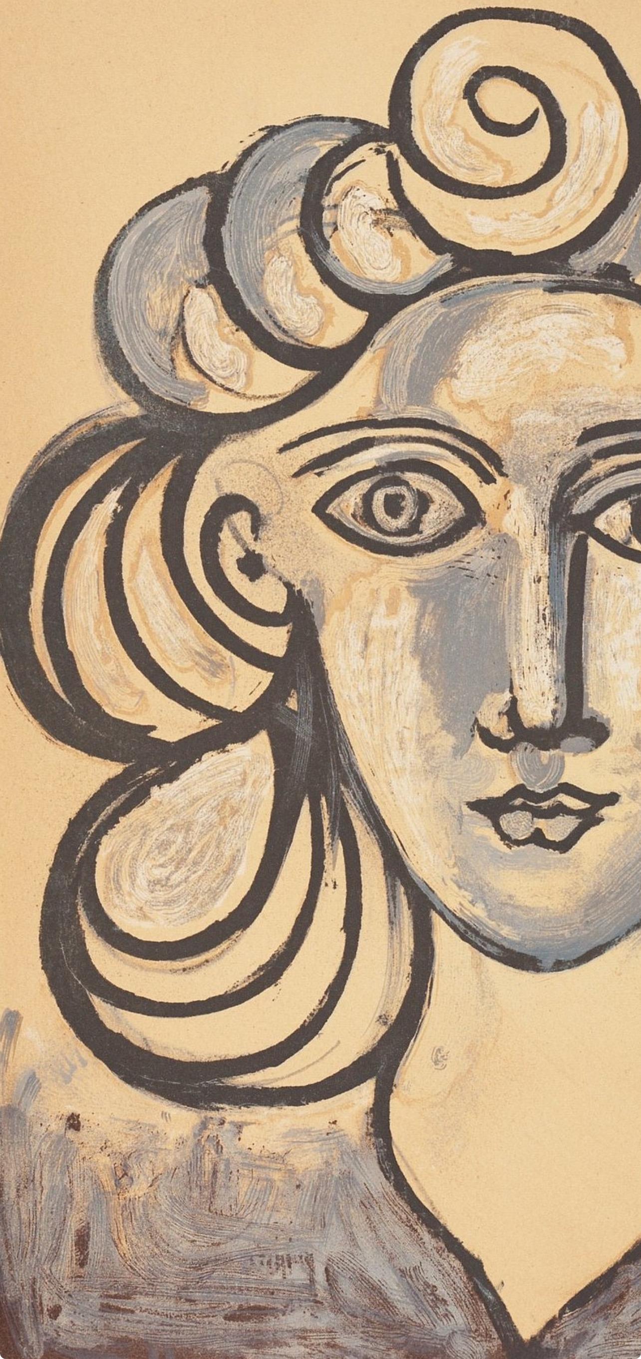Picasso, Composition (Cramer 67; Bloch 748), La Guerre et la Paix (after) - Cubist Print by Pablo Picasso