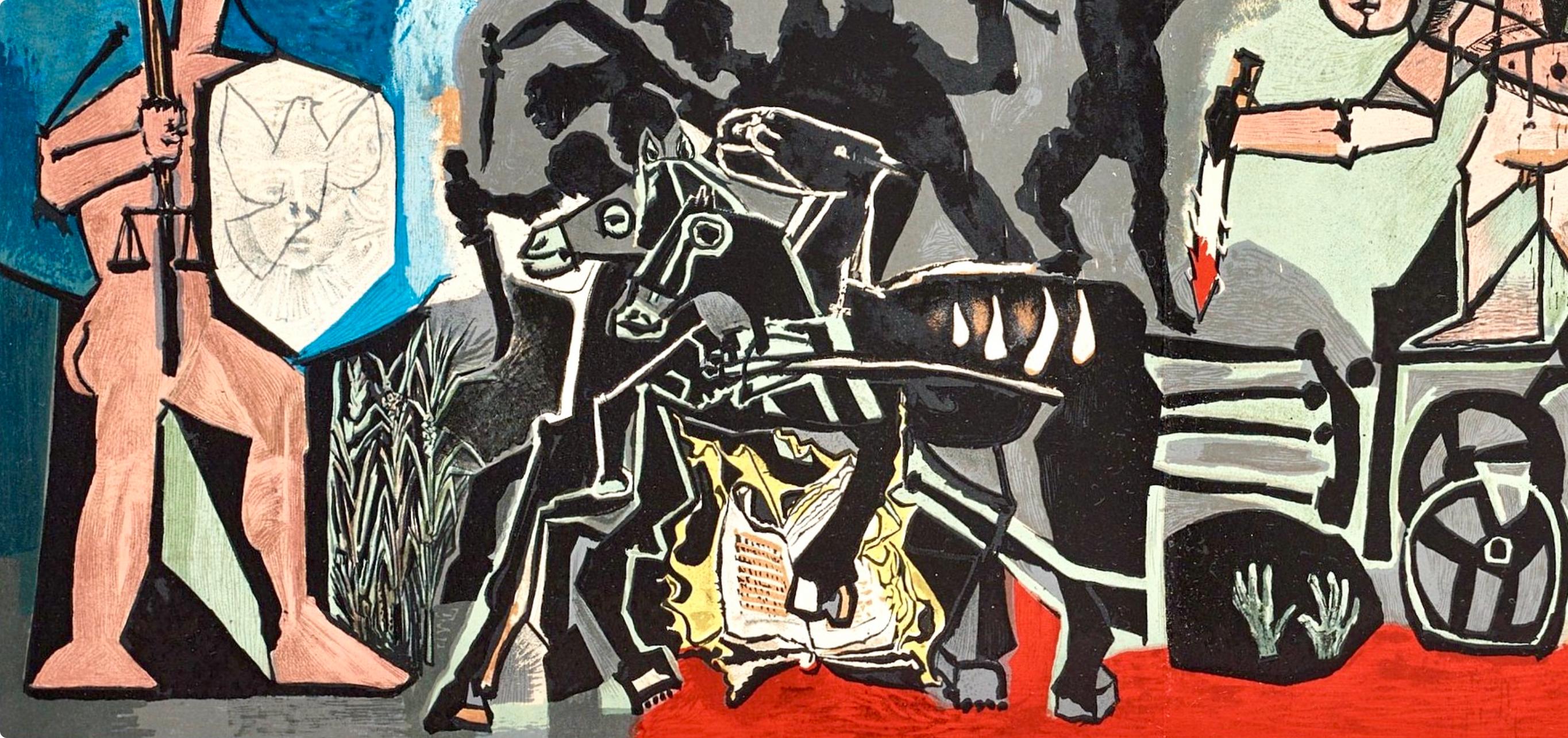 Picasso, Composition (Cramer 67; Bloch 748), La Guerre et la Paix (after) - Cubist Print by Pablo Picasso