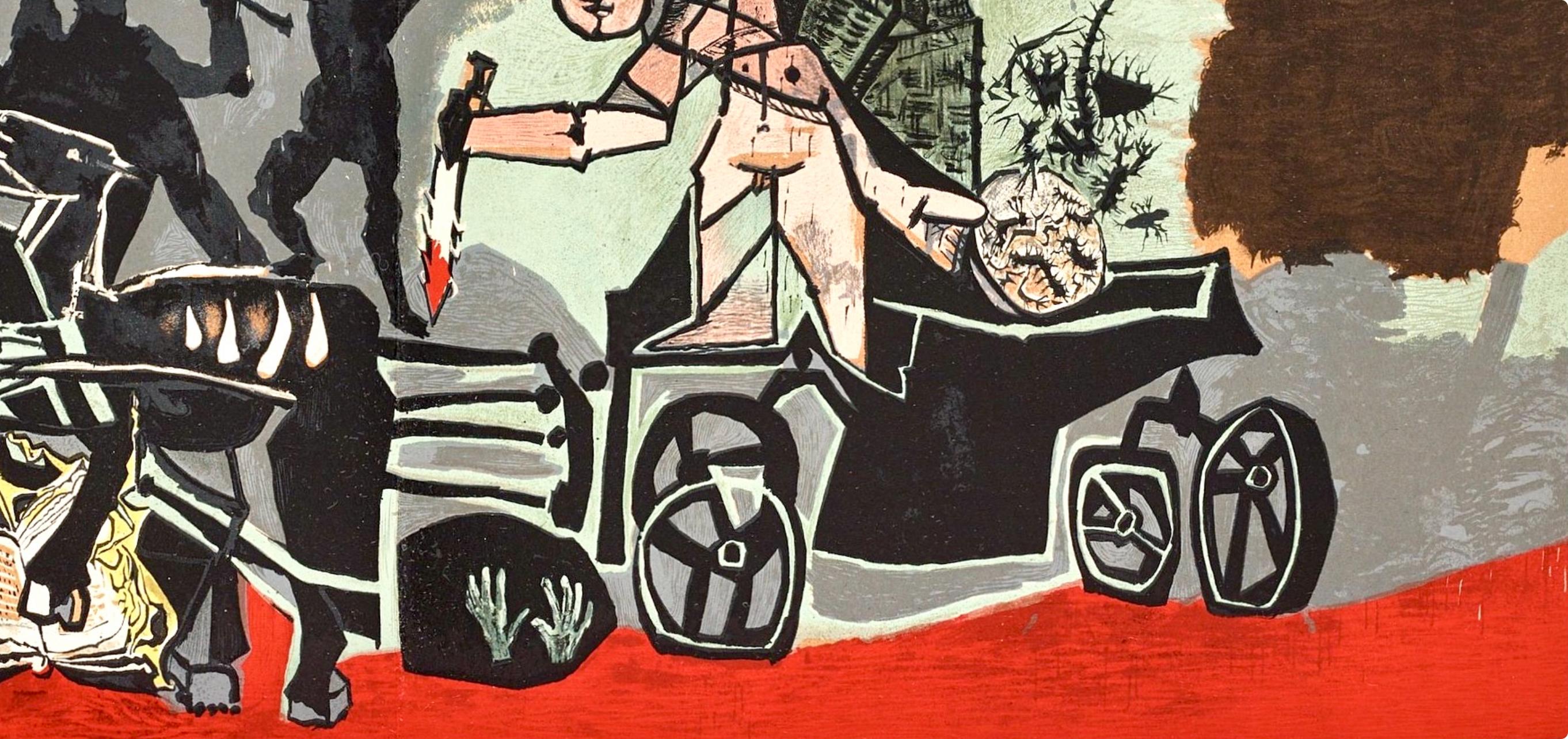 Picasso, Composition (Cramer 67; Bloch 748), La Guerre et la Paix (after) - Black Figurative Print by Pablo Picasso