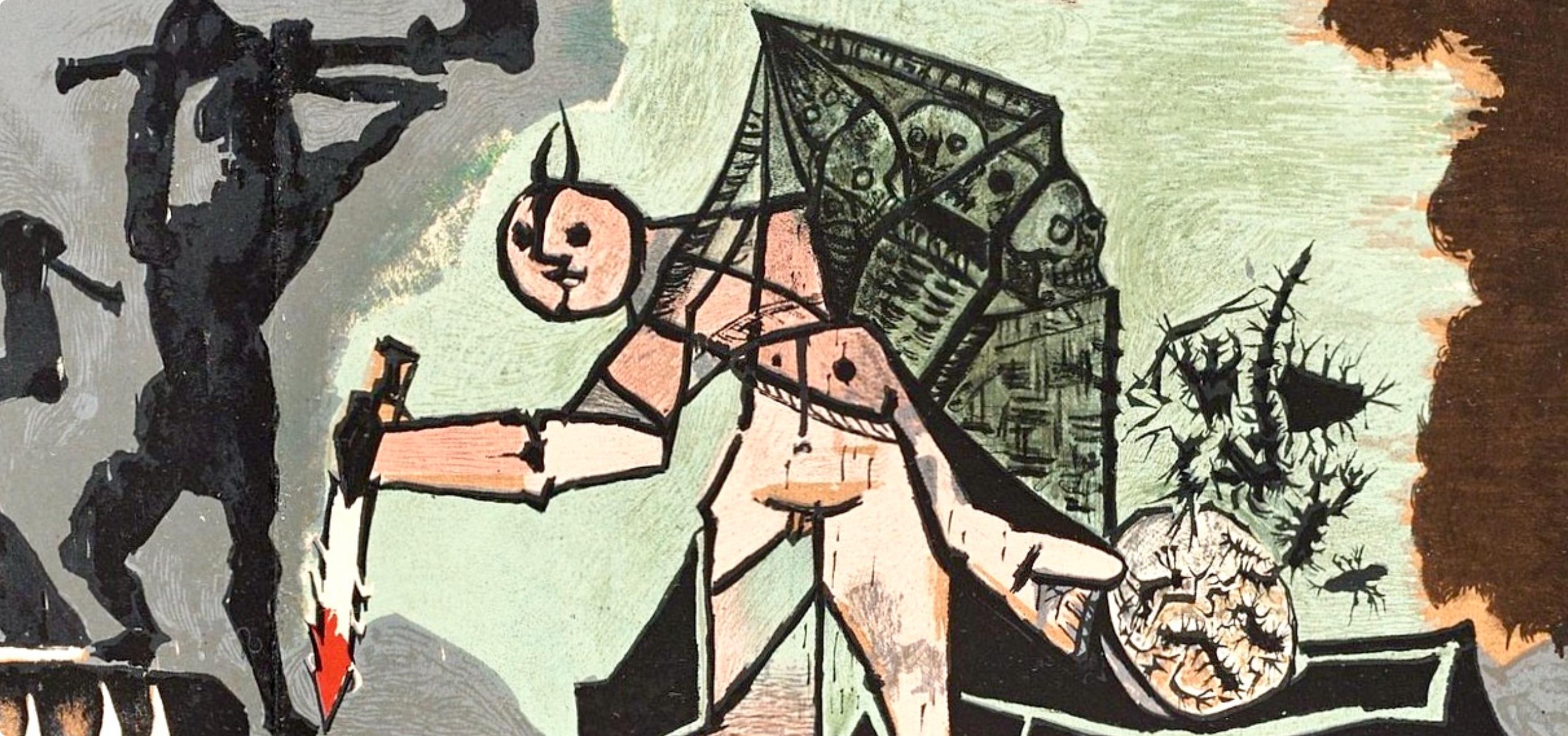 Picasso, Composition (Cramer 67; Bloch 748), La Guerre et la Paix (after) For Sale 1