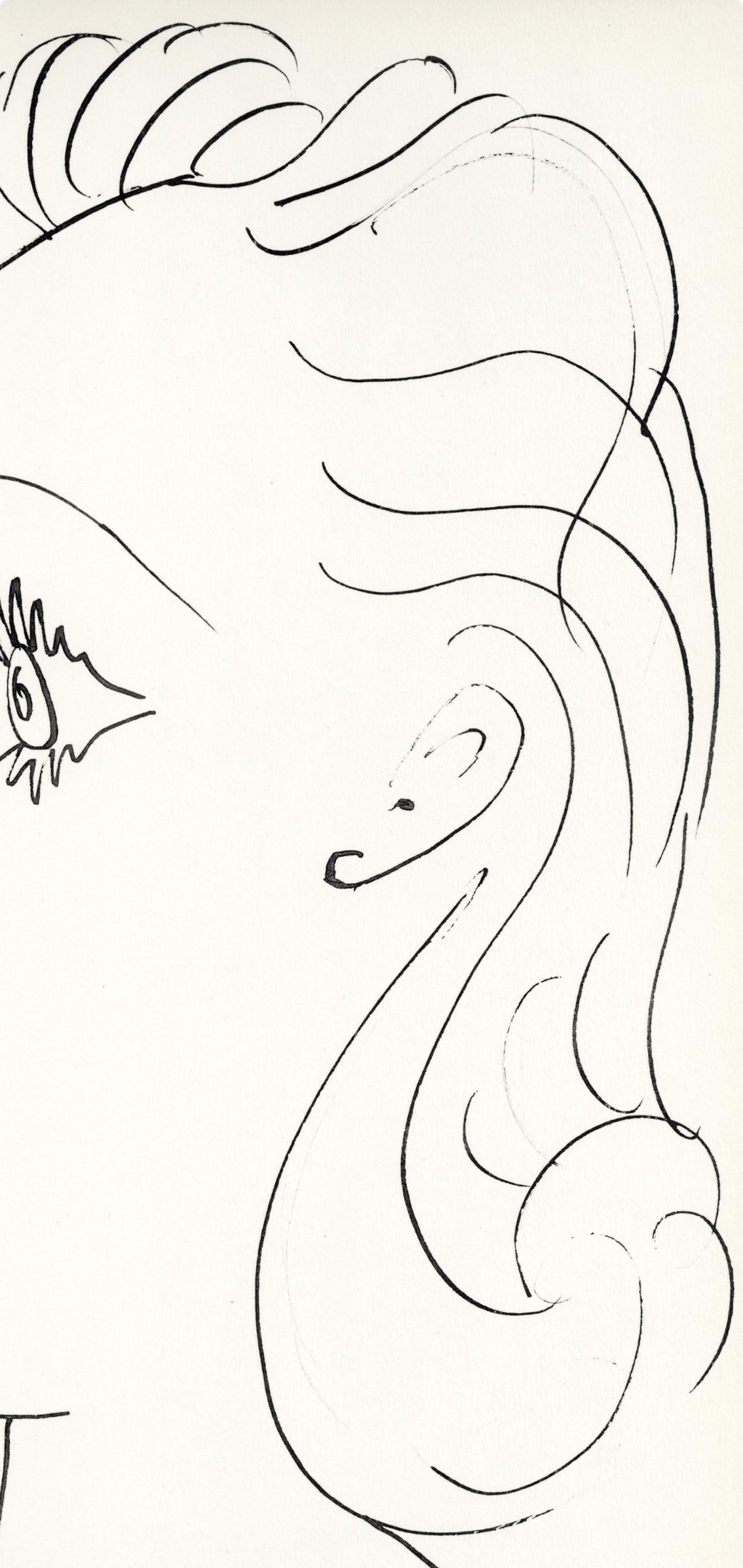 Picasso, Composition (Cramer 84), Picasso en marge du Buffon (after) - Cubist Print by Pablo Picasso