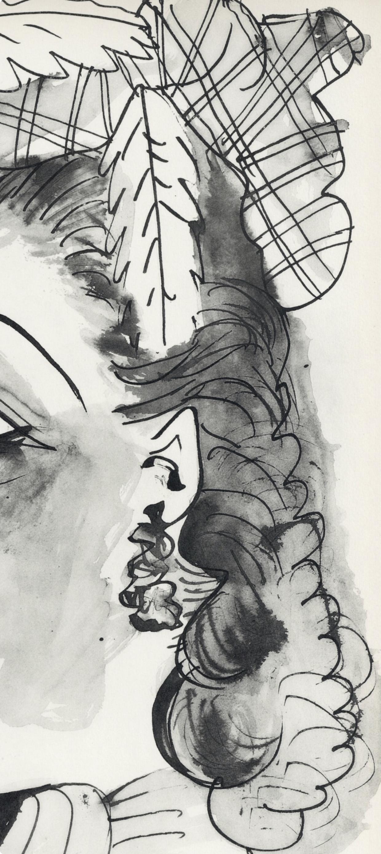 Picasso, Komposition (Cramer 84), Picasso en marge du Buffon (nach) (Kubismus), Print, von Pablo Picasso