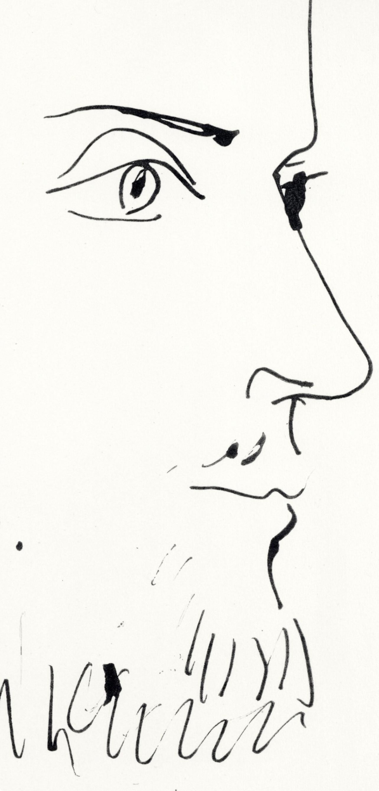 Picasso, Komposition (Cramer 84), Picasso en marge du Buffon (nach) (Kubismus), Print, von Pablo Picasso