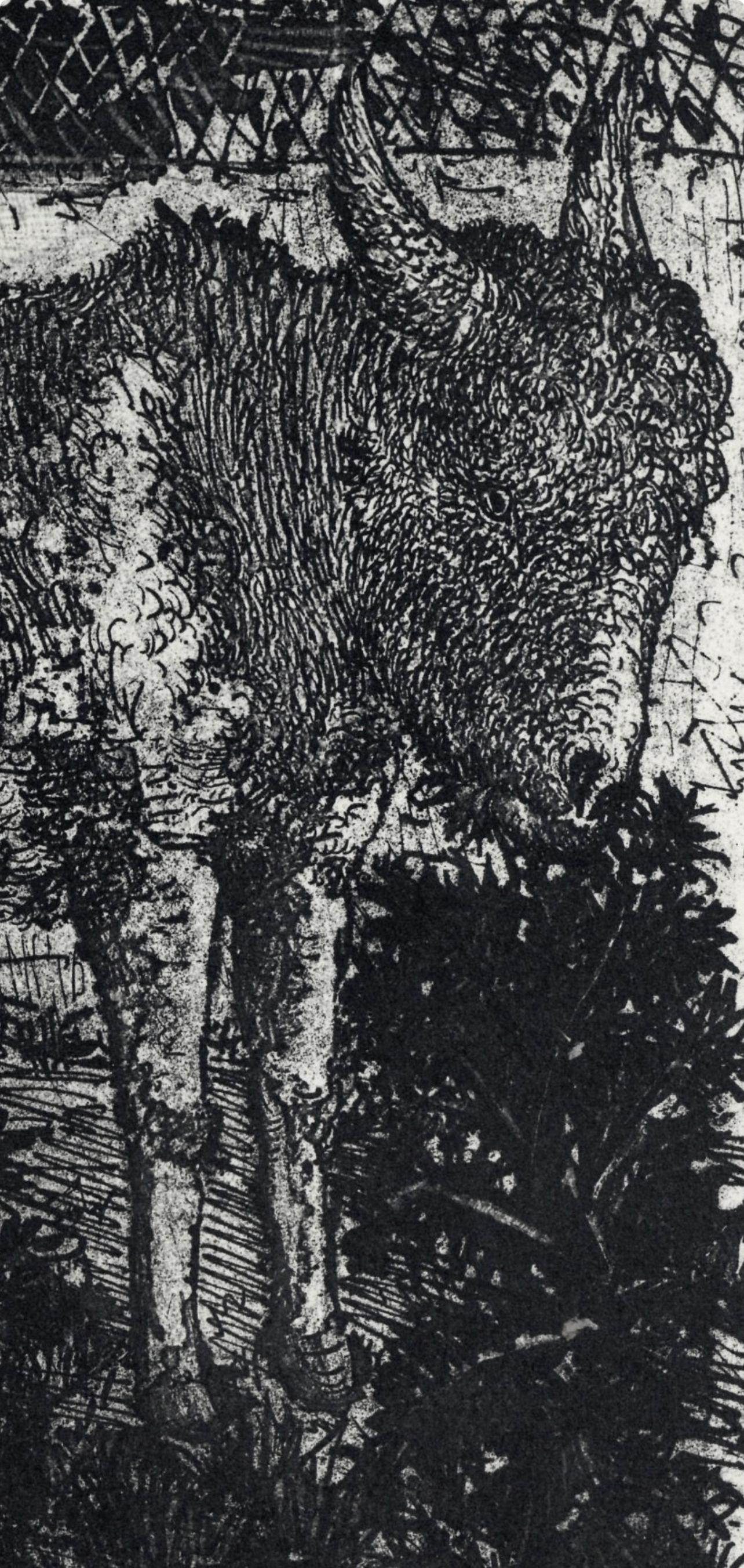 Picasso, Composition (Cramer 84), Picasso en marge du Buffon (after) - Cubist Print by Pablo Picasso