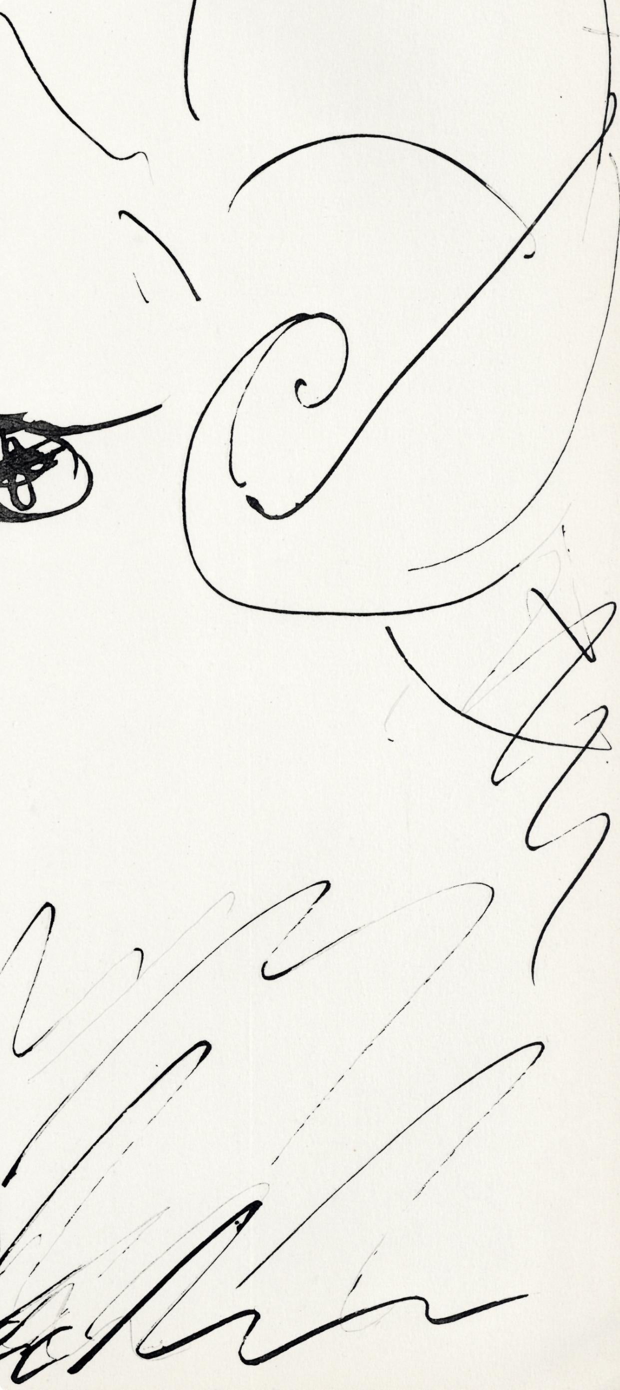 Medium: Lithograph on vélin du Marais paper
Year: 1957
Paper Size: 14.5 x 11 inches
Catalogue raisonné reference: Cramer, illustration 84
Inscription: Inscription: Unsigned and unnumbered, as issued
Notes: From the folio, 40 dessins de Picasso en