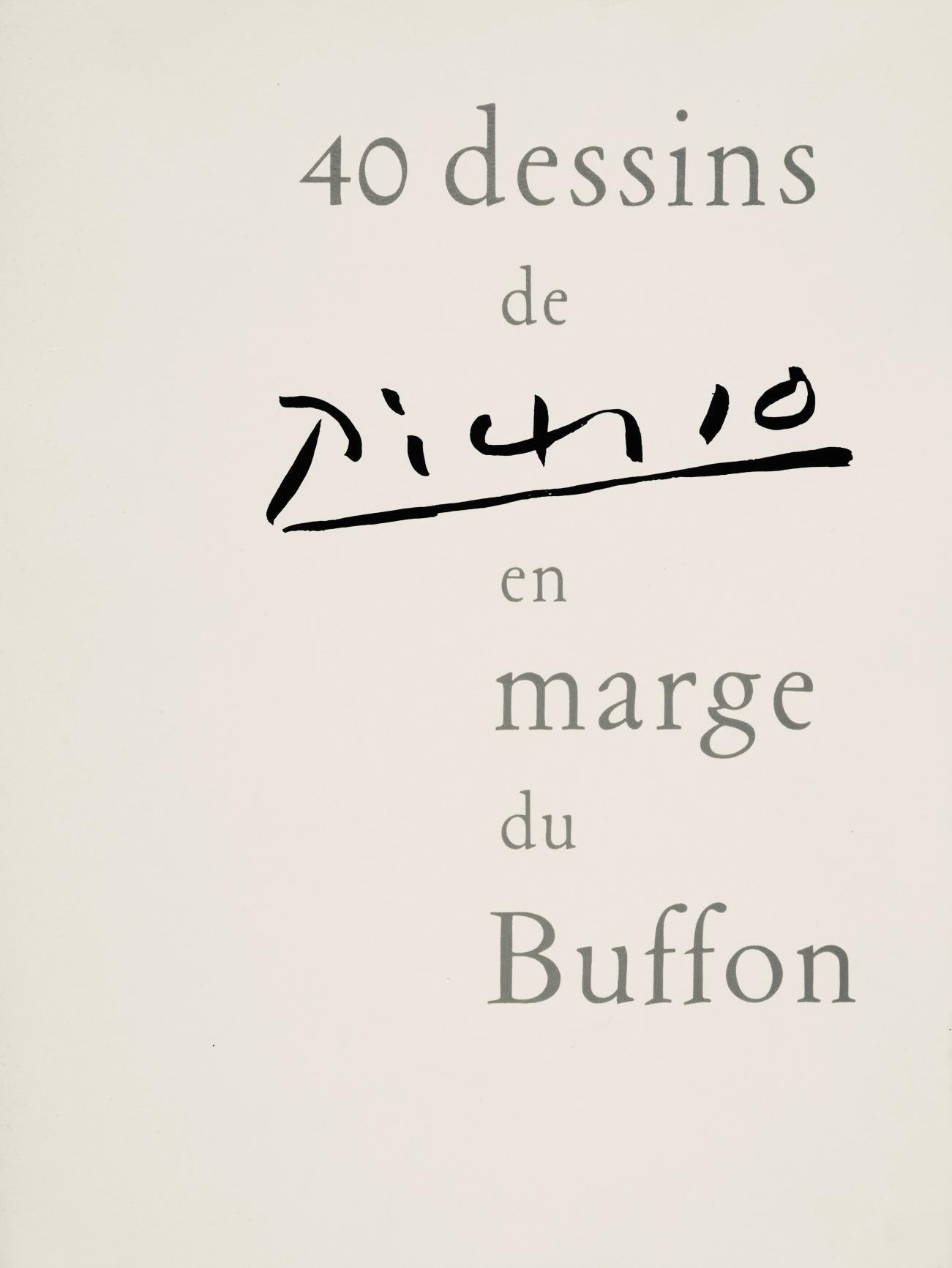 Picasso, Composition (Cramer 84), Picasso en marge du Buffon (after) For Sale 2