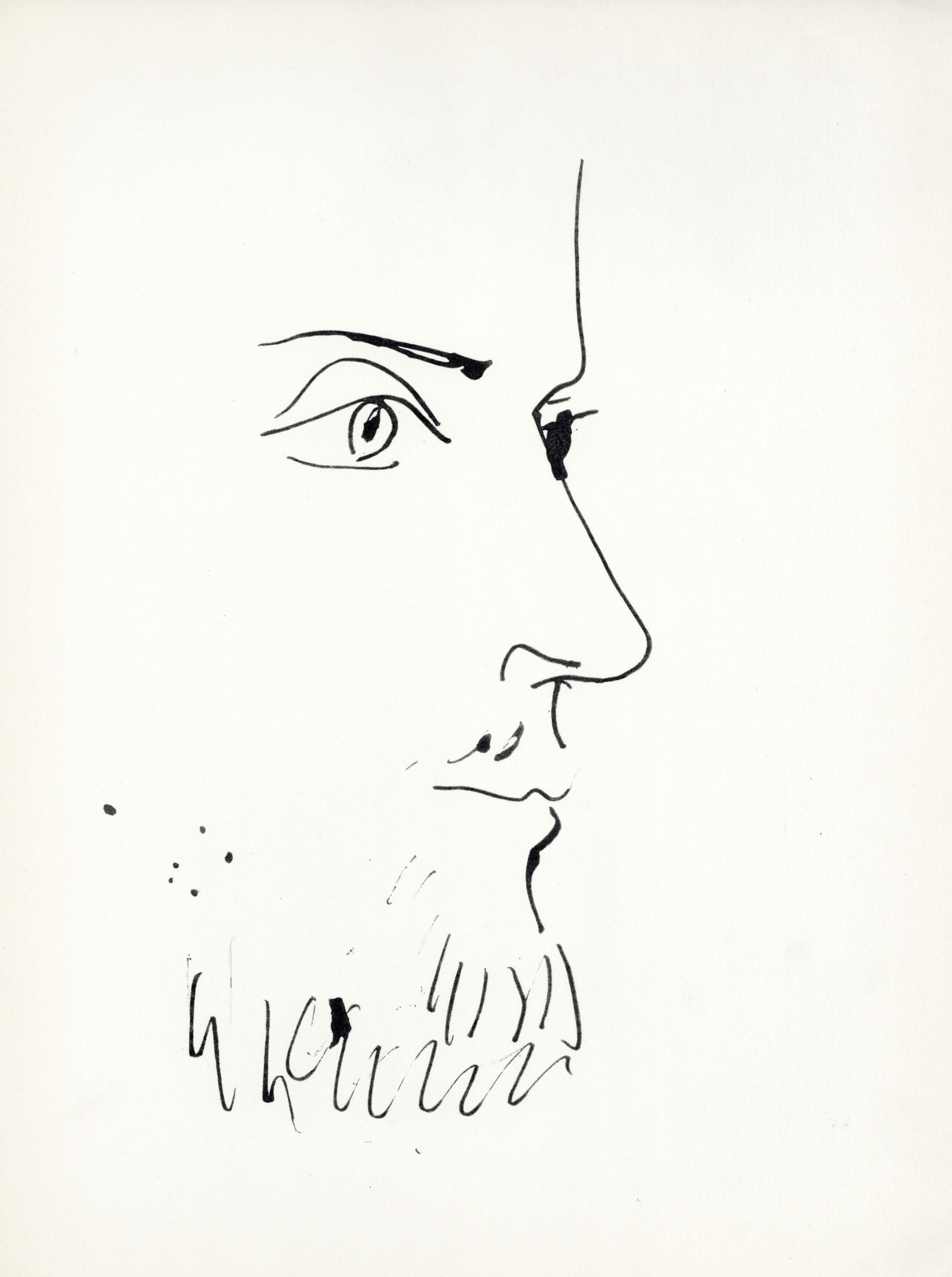 Pablo Picasso Landscape Print – Picasso, Komposition (Cramer 84), Picasso en marge du Buffon (nach)