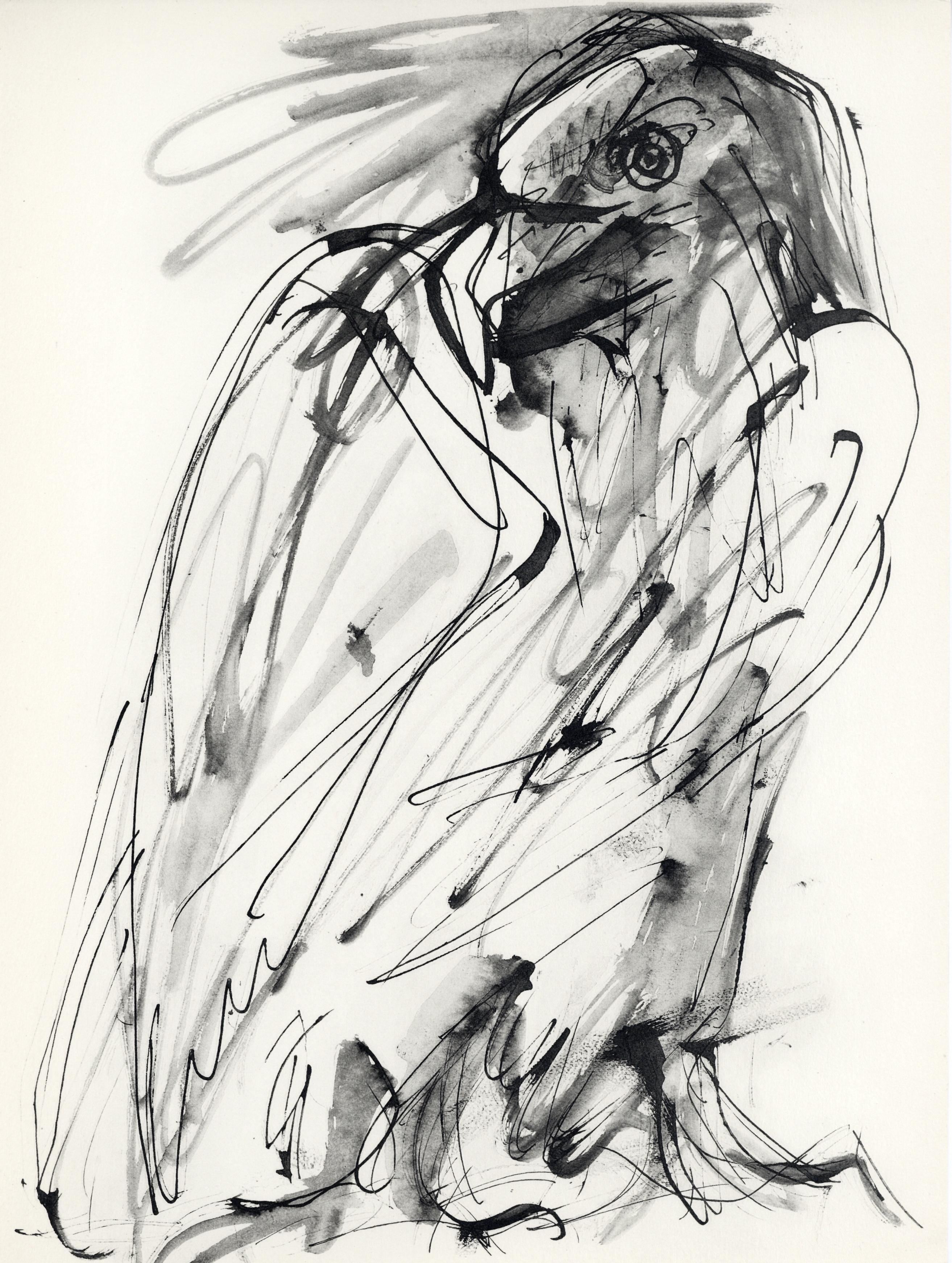 Pablo Picasso Landscape Print - Picasso, Composition (Cramer 84), Picasso en marge du Buffon (after)