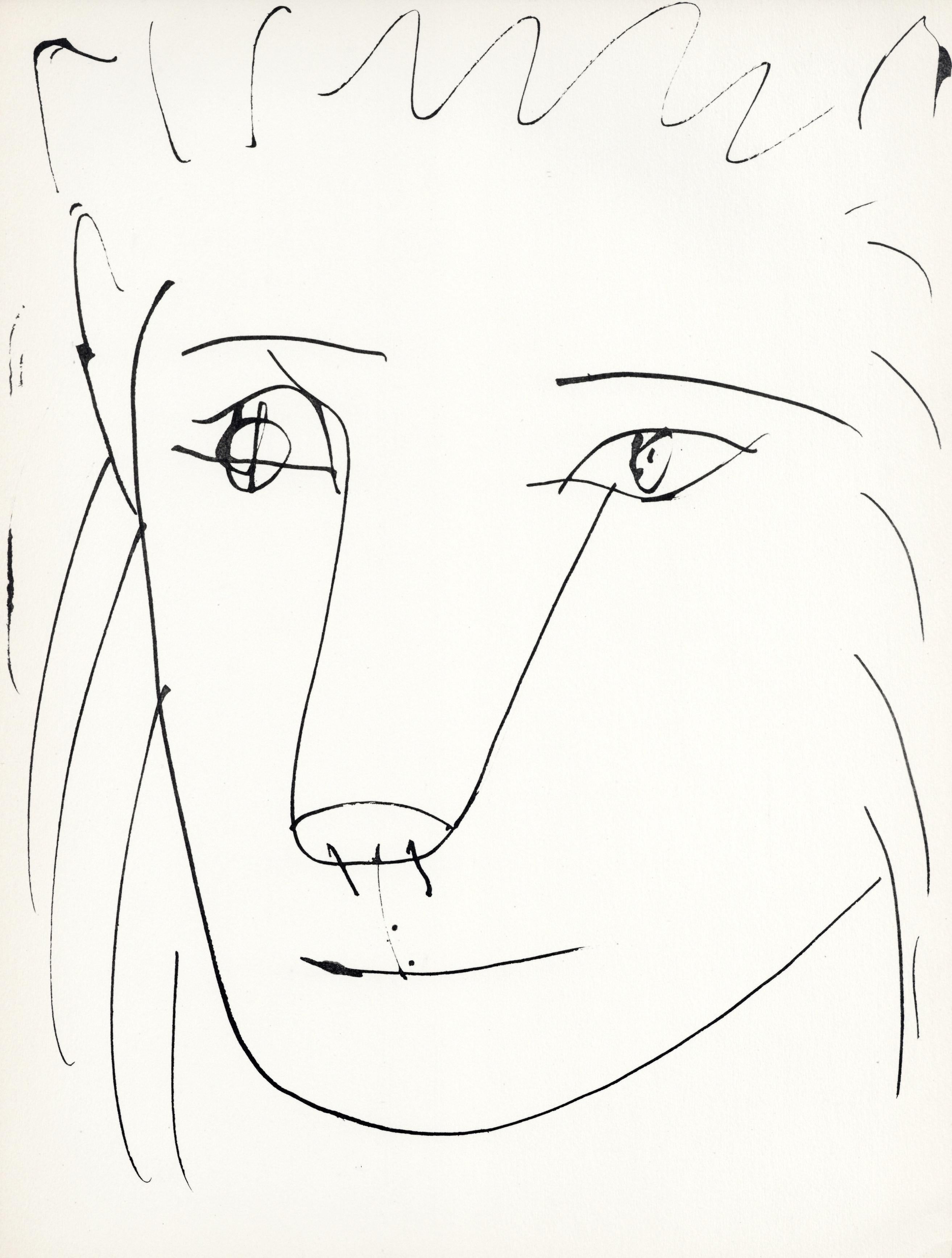 Pablo Picasso Figurative Print - Picasso, Composition (Cramer 84), Picasso en marge du Buffon (after)