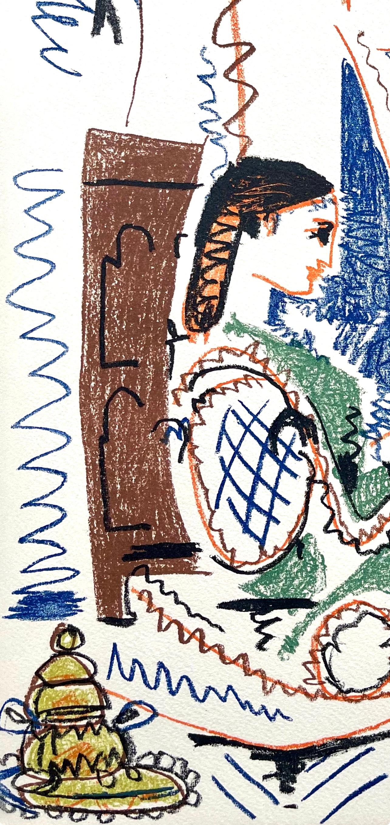 Picasso, Composition (Cramer 88), Dans l'Atelier de Picasso (après) - Print de Pablo Picasso