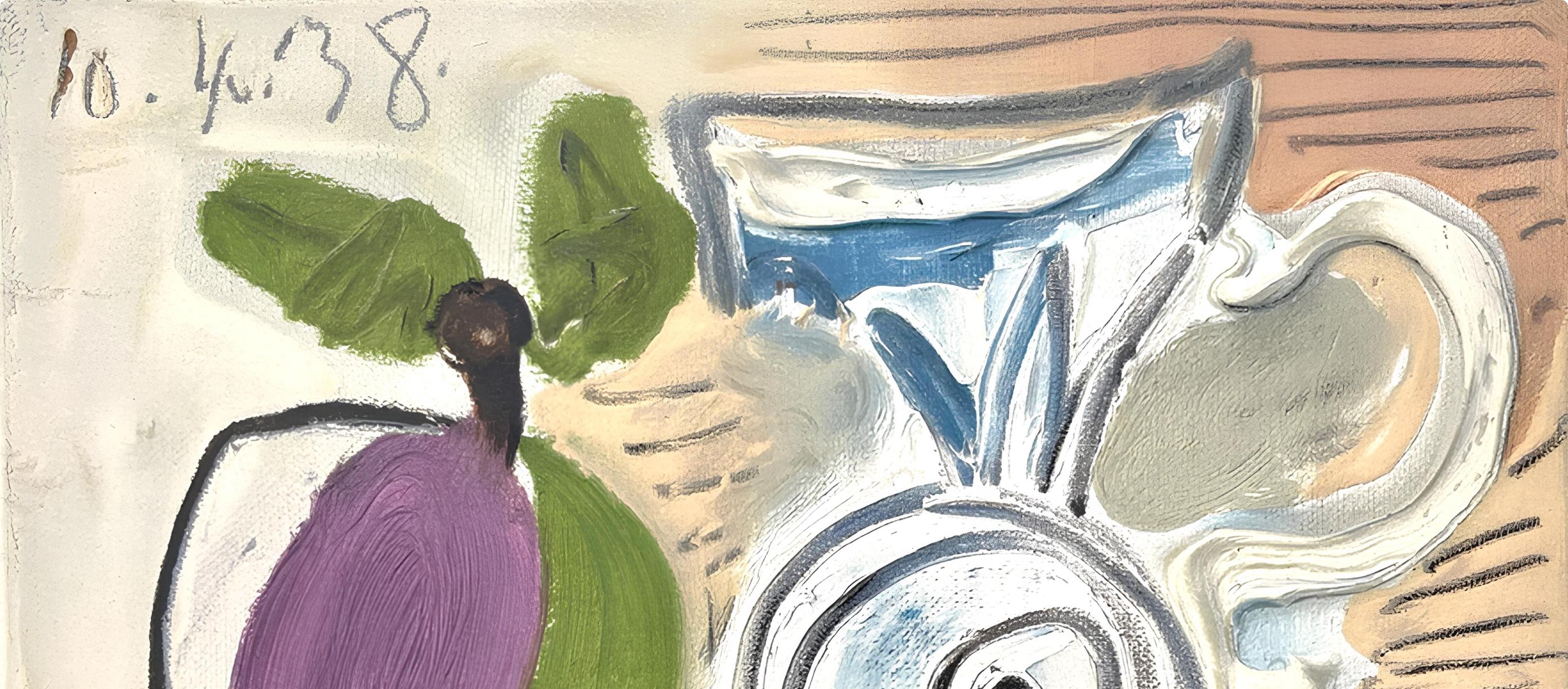 Picasso, Composition (Cramer 88), Dans l'Atelier de Picasso (after) - Beige Figurative Print by Pablo Picasso