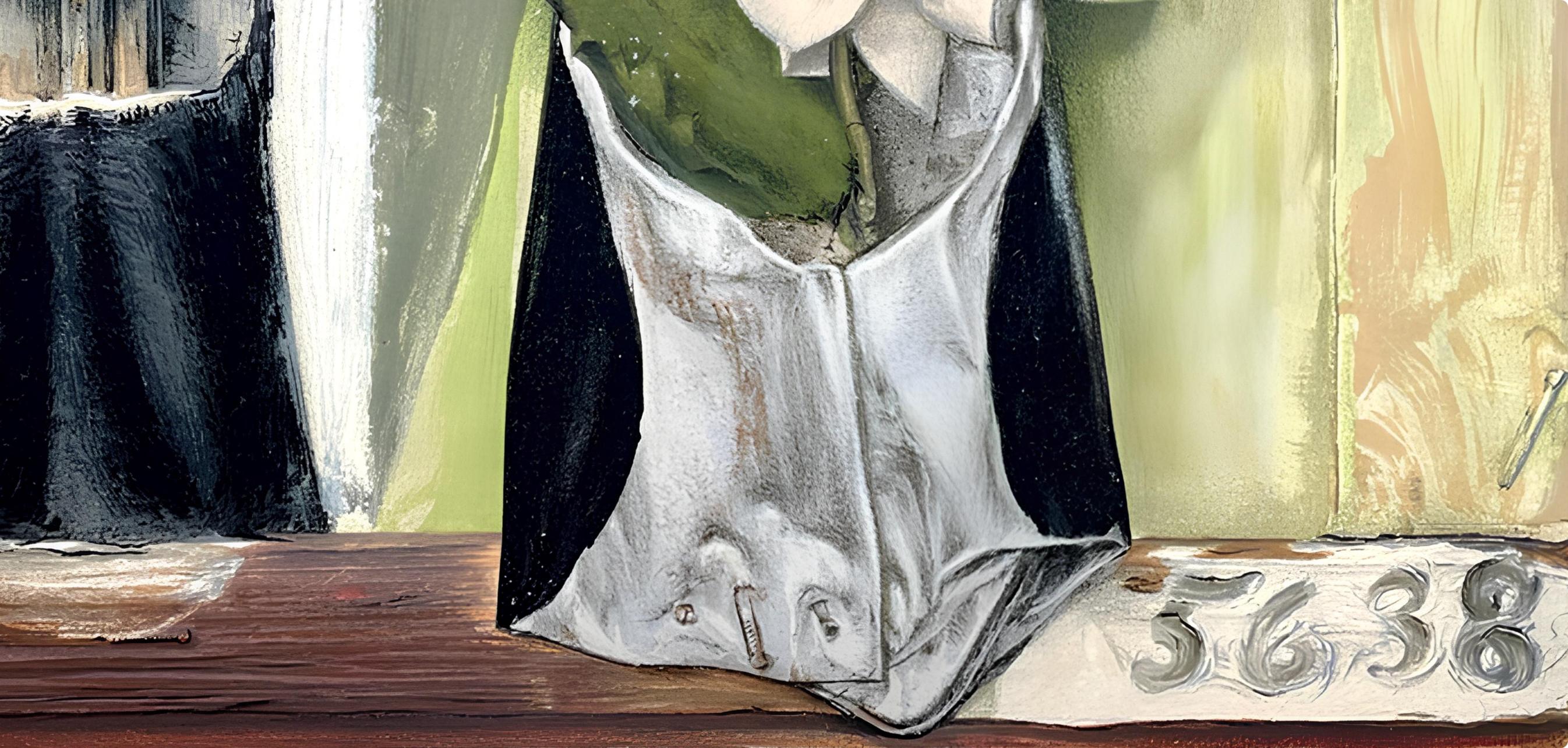 Picasso, Composition (Cramer 88), Dans l'Atelier de Picasso (après) - Beige Figurative Print par Pablo Picasso