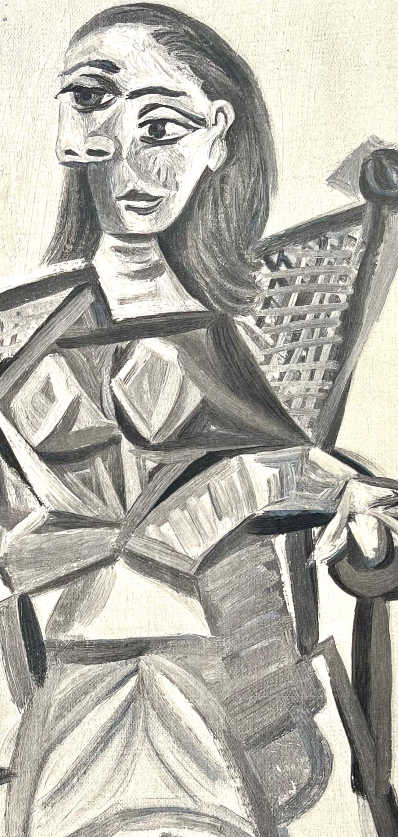 Picasso, Composition (Cramer 88), Dans l'Atelier de Picasso (after) - Beige Figurative Print by Pablo Picasso