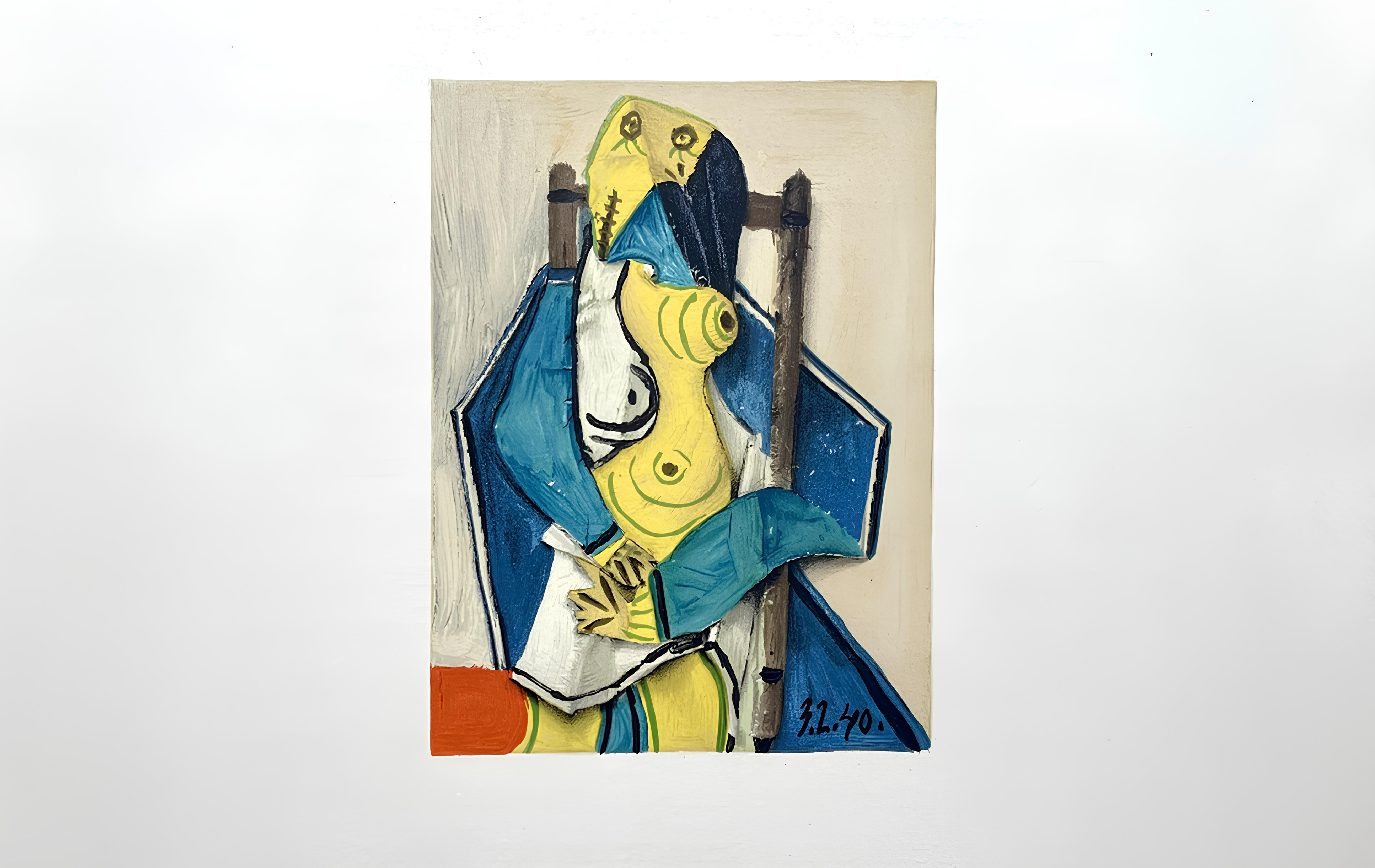 Lithographie auf Vélin d'Arches à la forme savoir Papier. Unsigniert und nicht nummeriert, wie ausgegeben. Guter Zustand. Anmerkungen: Aus dem Band, Dans l'Atelier de Picasso, 1957. Herausgeber: Fernand Mourlot, Paris; Druck: Mourlot Frères, Paris,