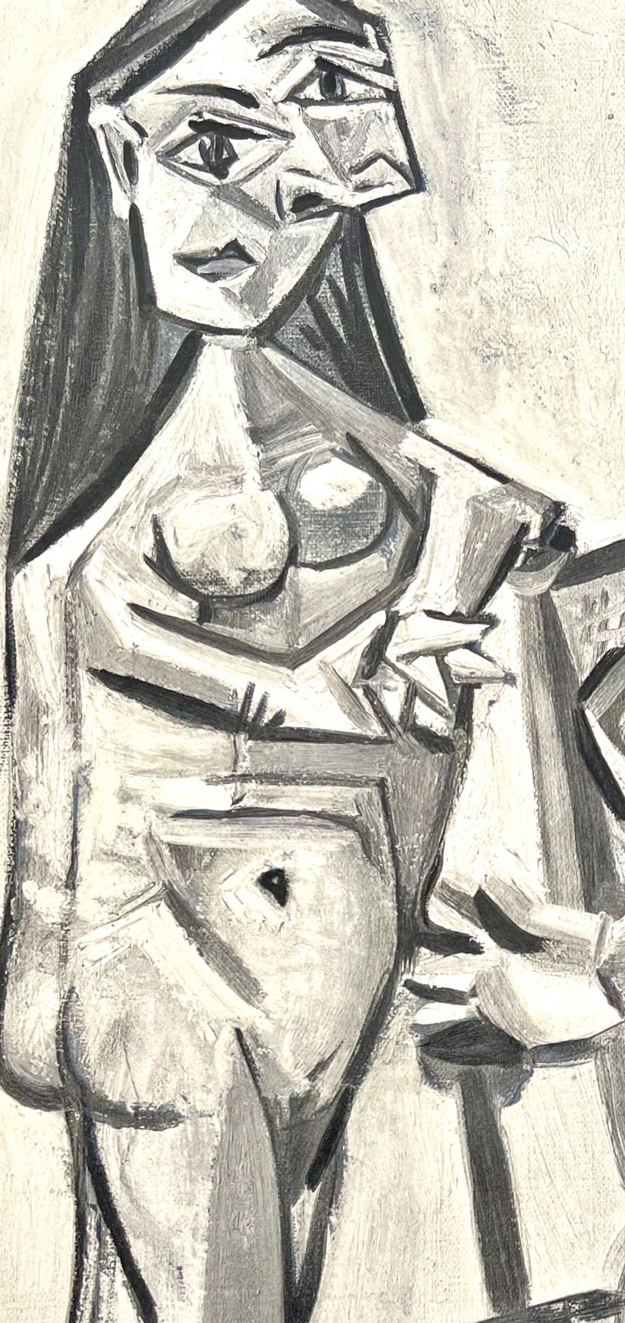 Lithograph on vélin d'Arches à la forme savoir paper. Unsigned and unnumbered, as issued. Good condition. Notes: From the volume, Dans l'Atelier de Picasso, 1957. Published by Fernand Mourlot, Paris; printed by Mourlot Frères, Paris, March, 1957.